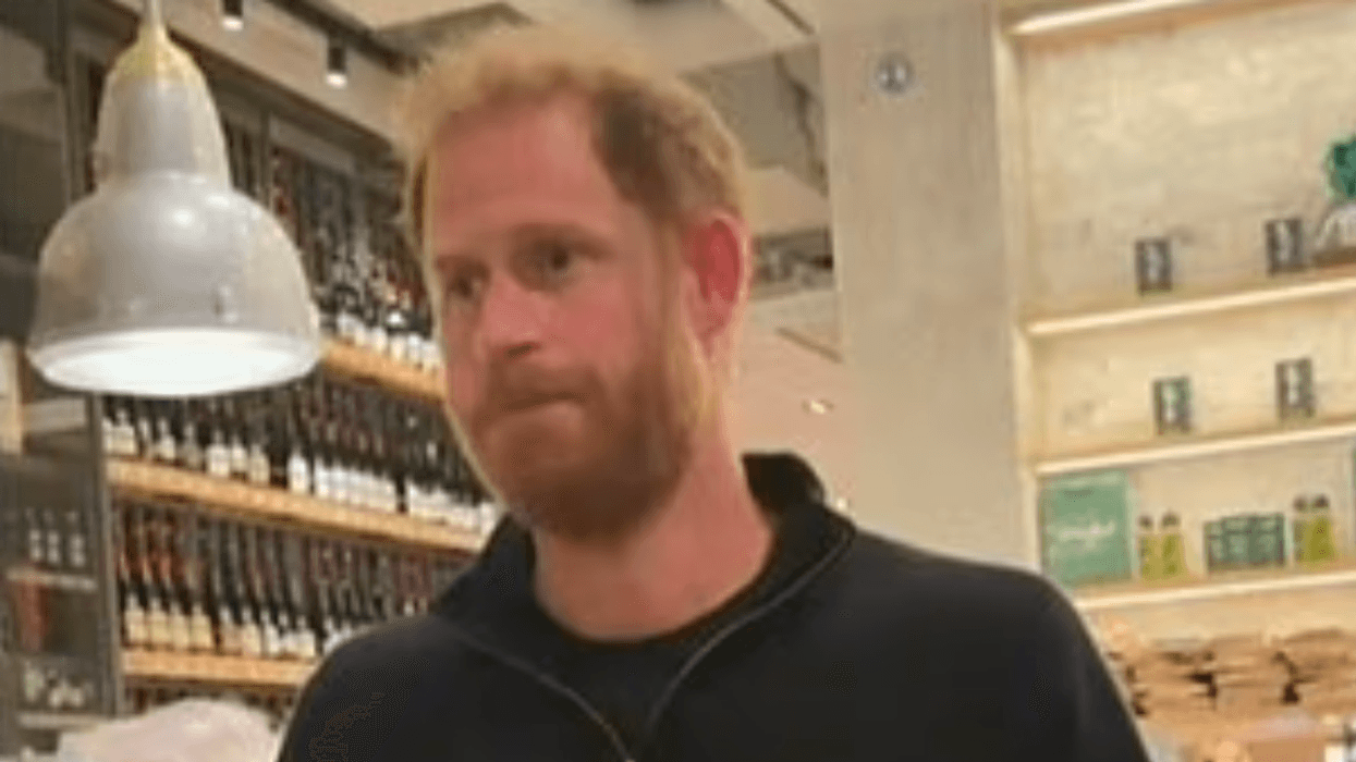 Prince Harry fights back tears as he speaks to bereaved British families