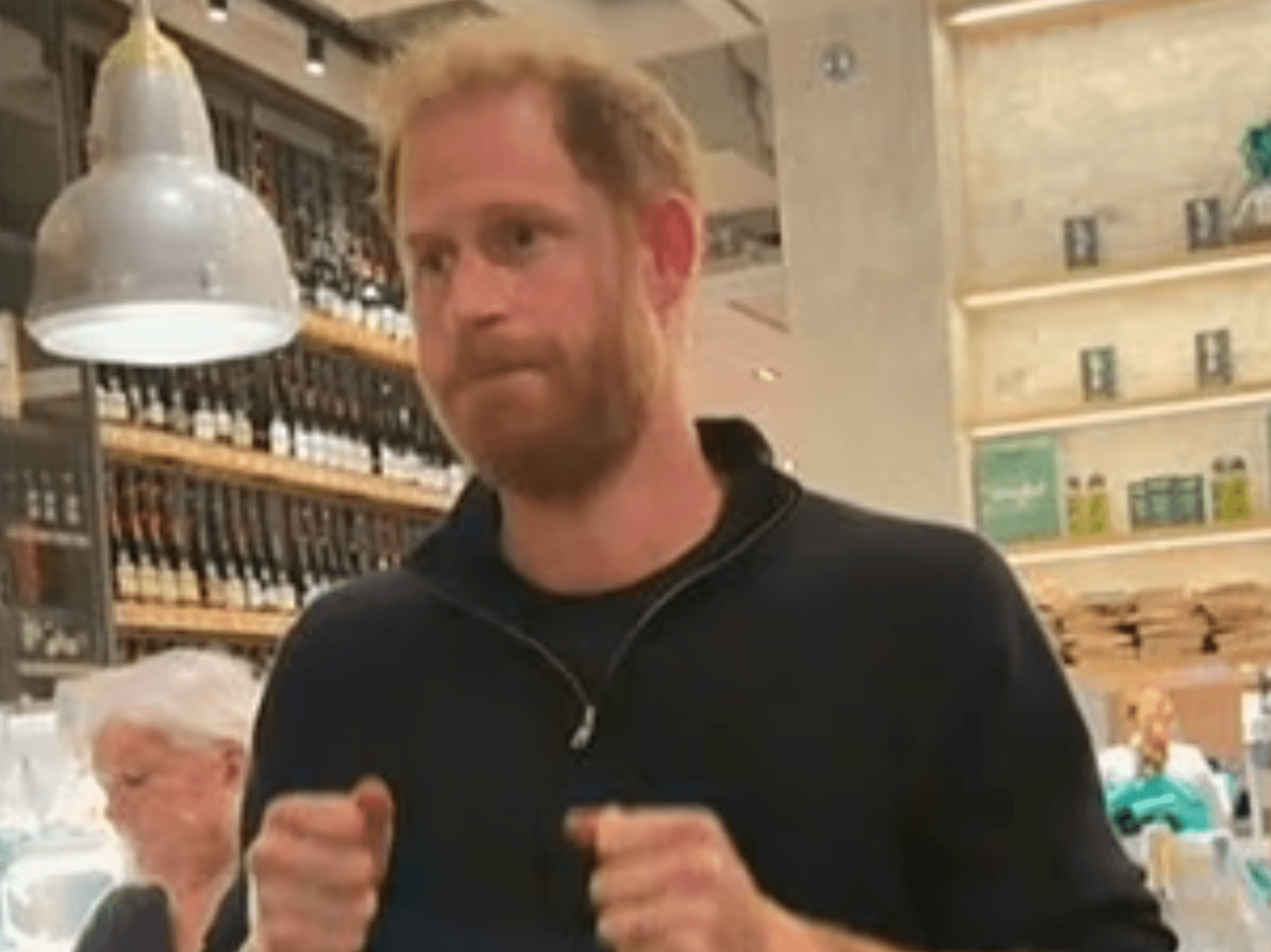 Prince Harry fights back tears as he speaks to bereaved British families