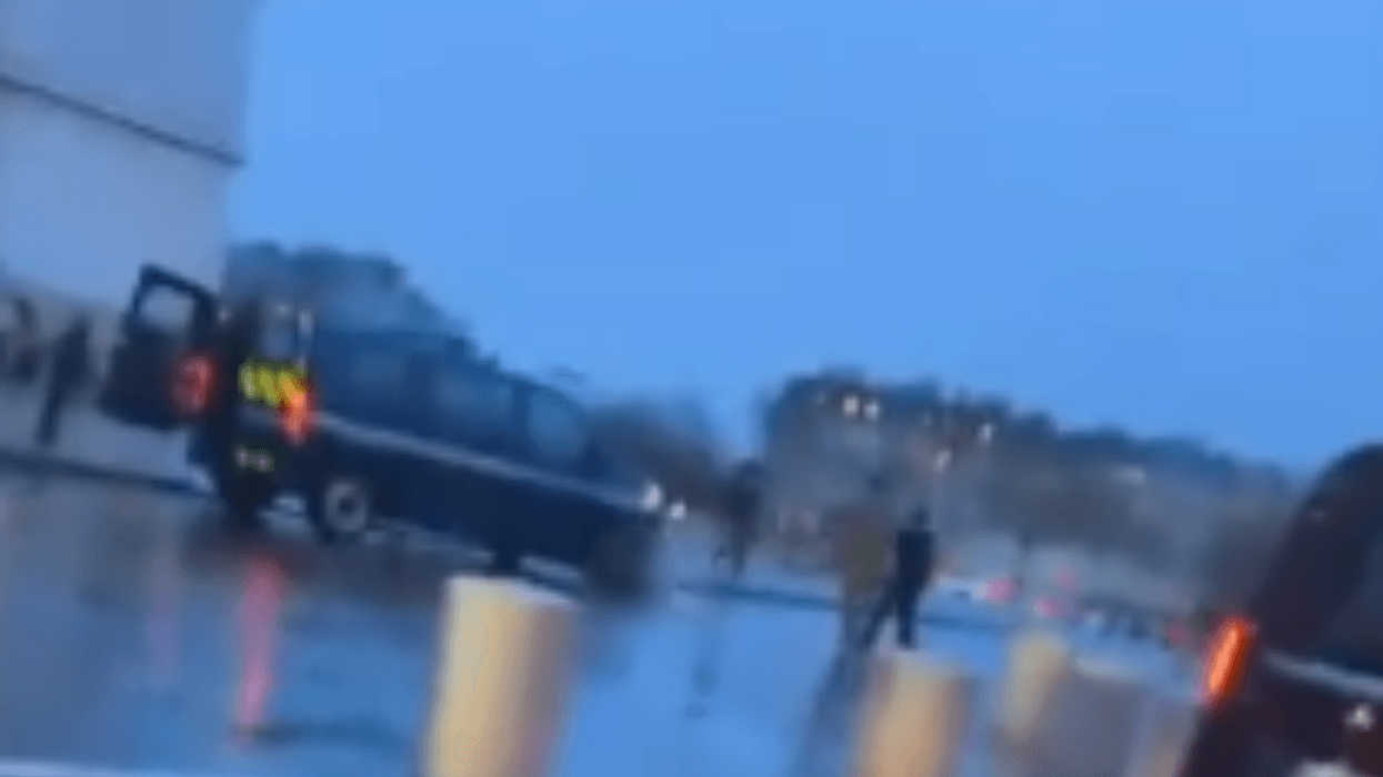 Knifeman 'known to authorities' SHOT by French police near the Arc de Triomphe in Paris