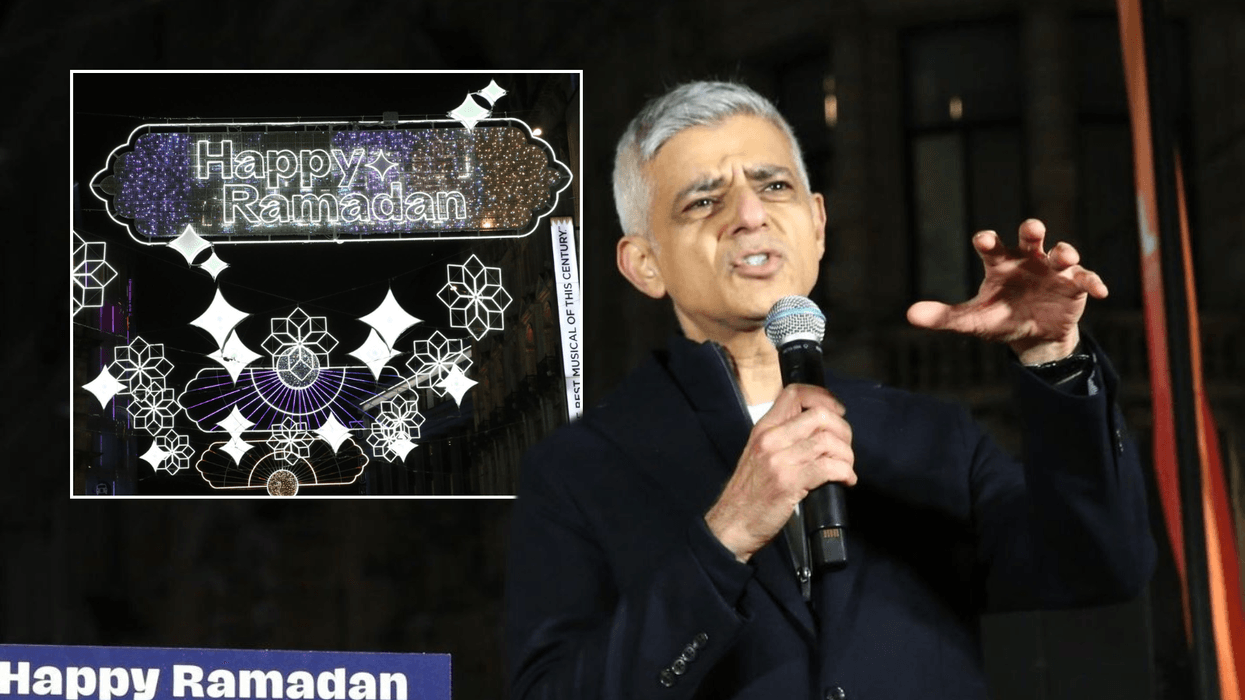 Sadiq Khan unveils Ramadan lights in heart of London as he hails 'symbol of diversity'