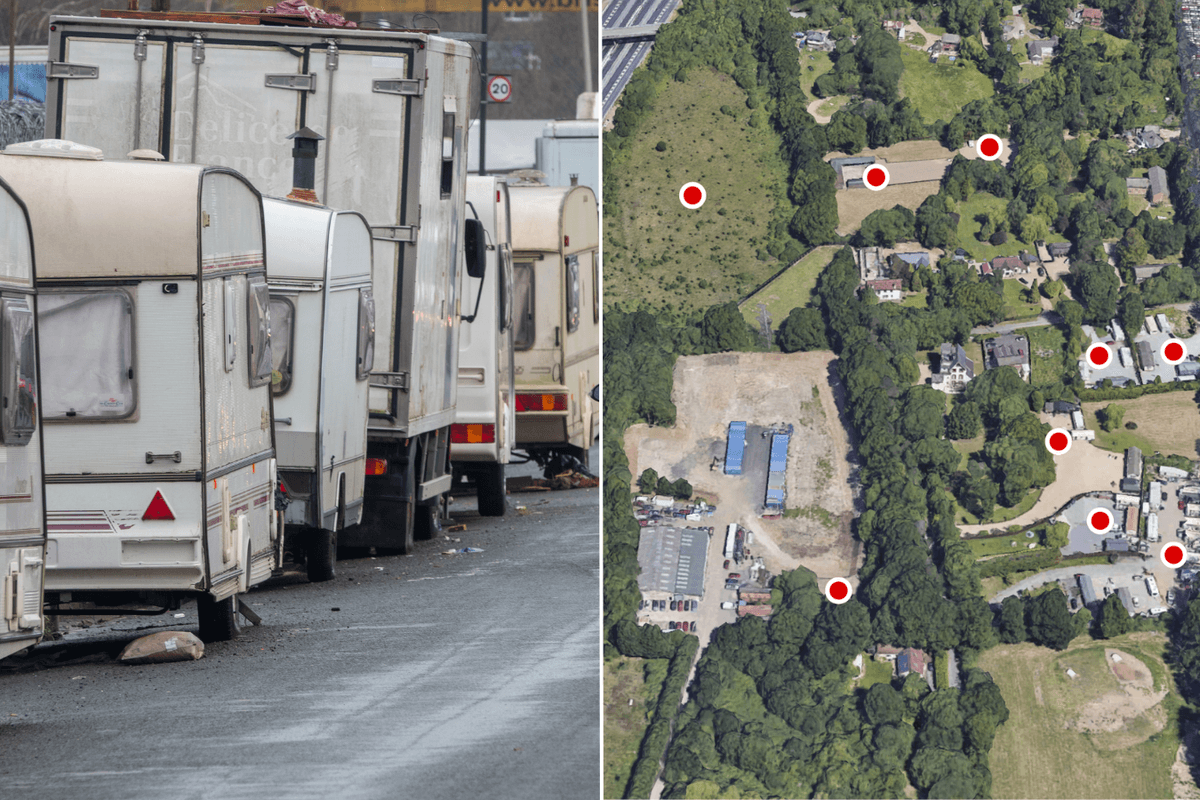 Tiny village 'under siege from traveller invasion' as 70 caravans park up on greenbelt land