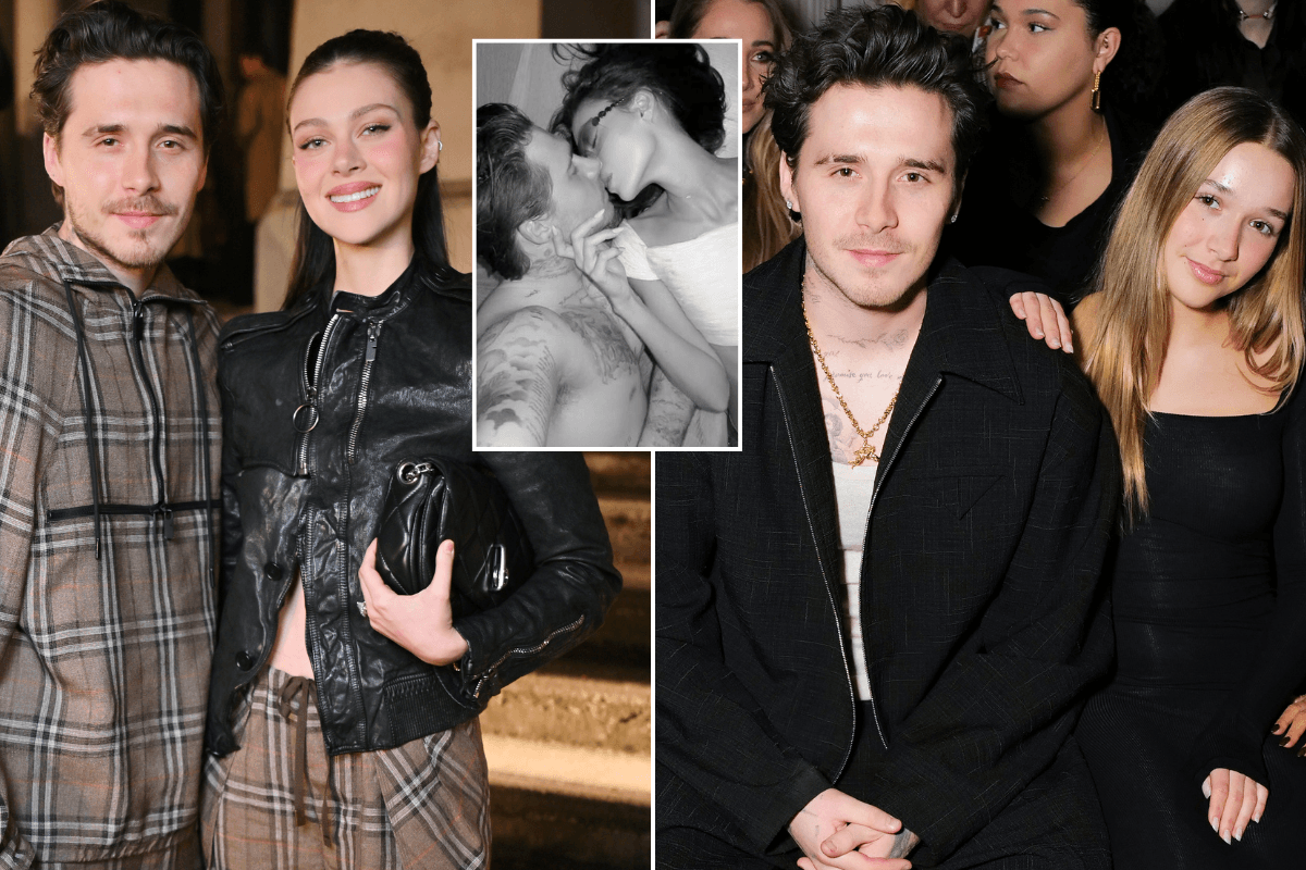 Brooklyn Beckham sparks uproar with 'weird' Valentine's post just hours after sister Harper's olive branch: 'Trying to prove a point!'