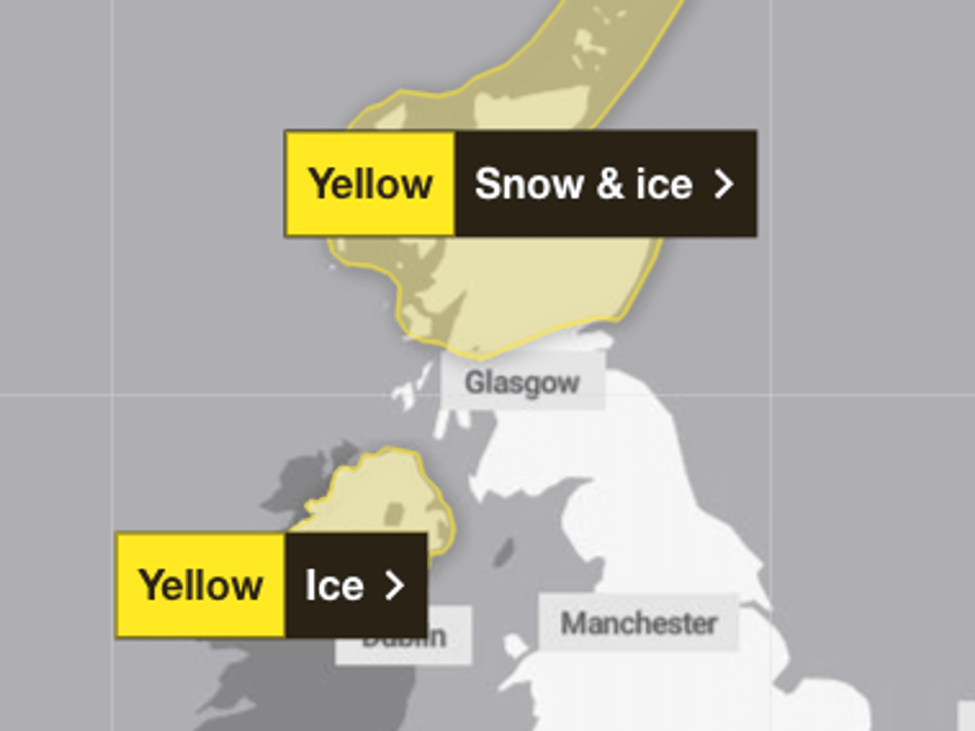 Met Office issues yellow weather alert for snow as Britons warned of potential traffic chaos