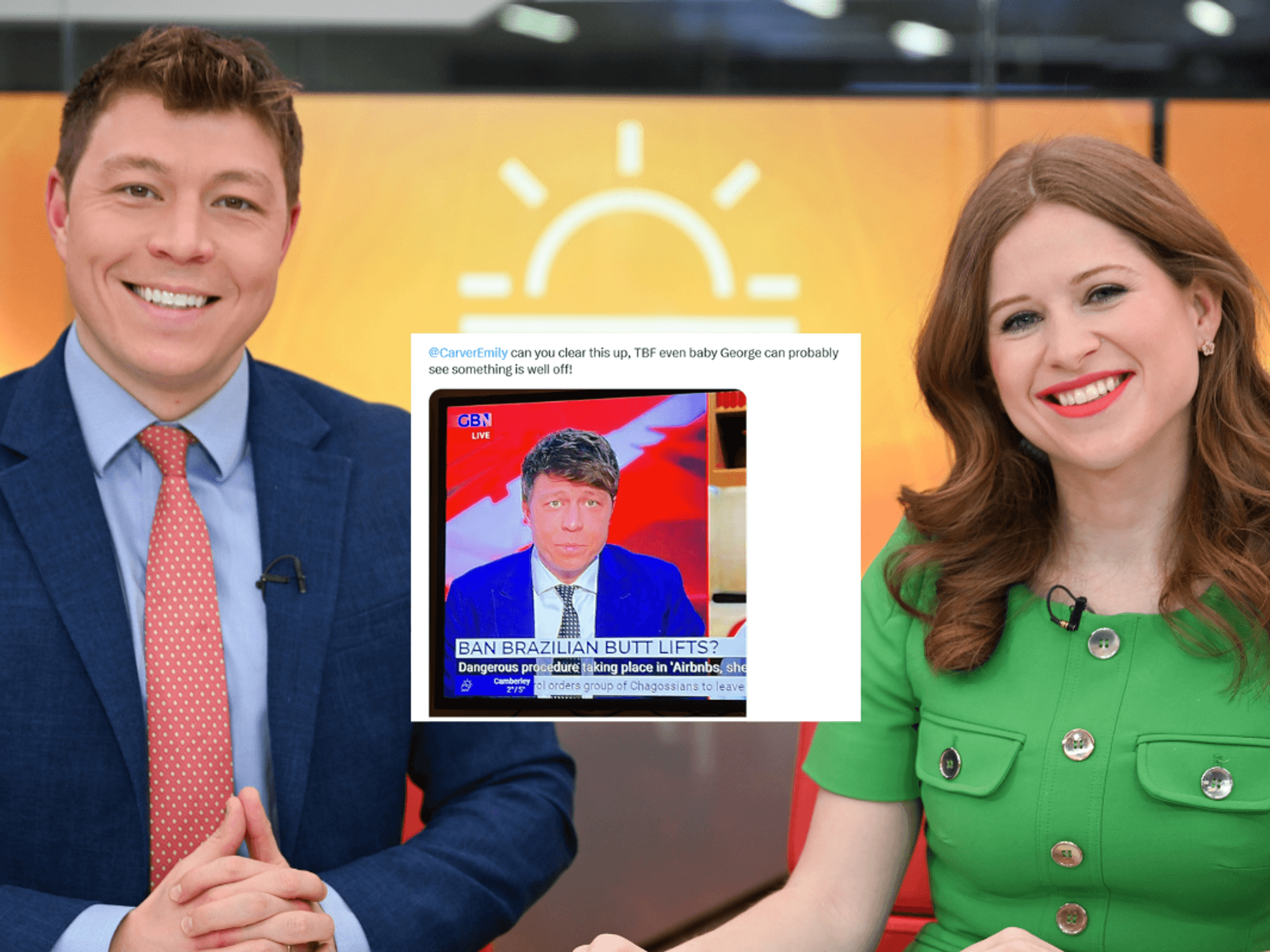 Emily Carver clears up confusion as GB News viewers spot distracting change in Patrick Christys a...