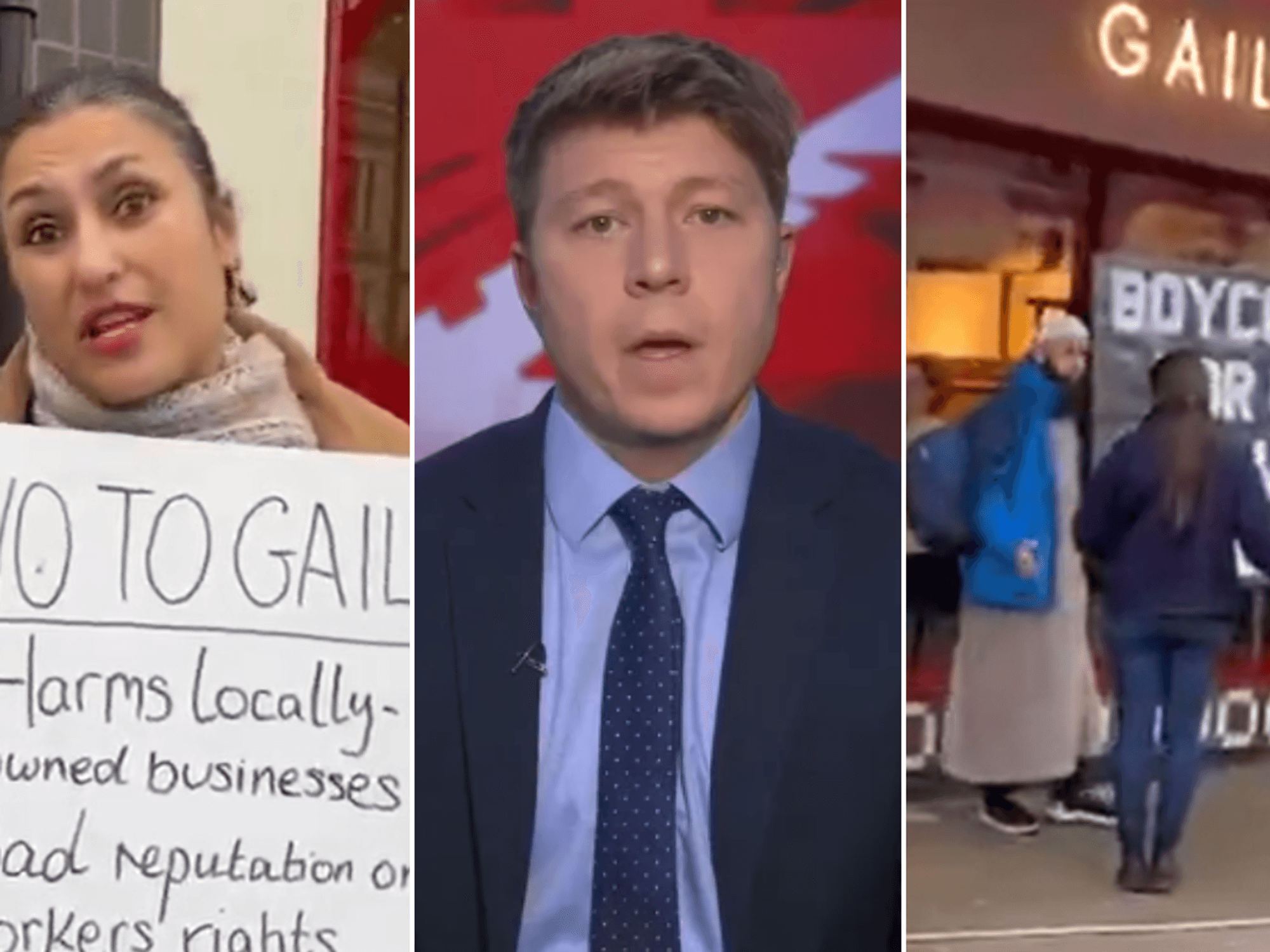 Patrick Christys mocks 'Palestine fanatics' for 'shouting at croissants' during London bakery demo