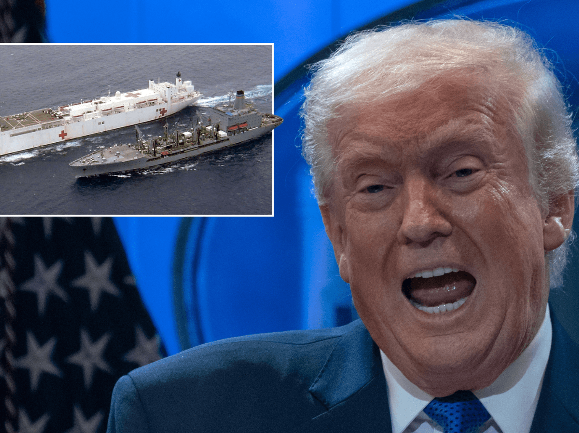 Donald Trump reveals cryptic plan to send 65,000-tonne Navy ship to Greenland - 'It's on the way!'
