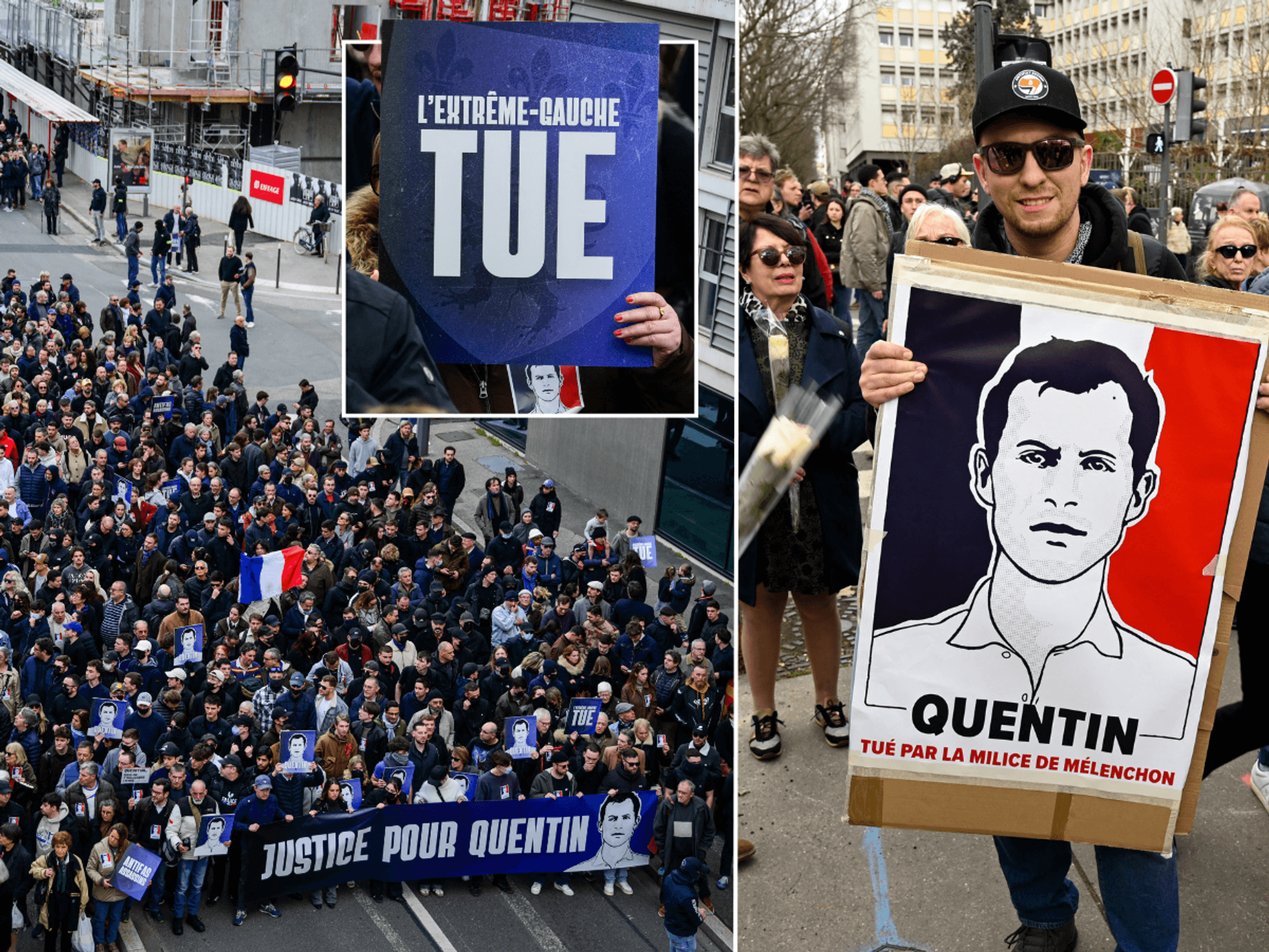 'The far-left kills!' Thousands march in France for student beaten to death by 'Antifa activists'