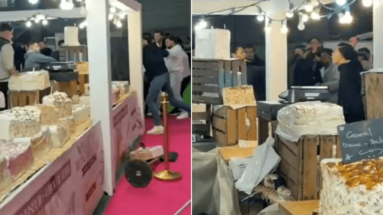 Chaos erupts at Paris agriculture show as French farmers swing CHEESEBOARDS in mass brawl