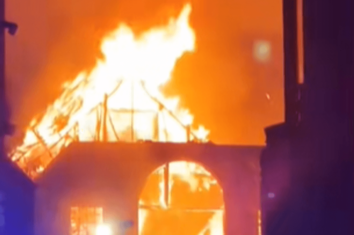 Huge blaze engulfs London church as 70 firefighters rush to tackle raging inferno