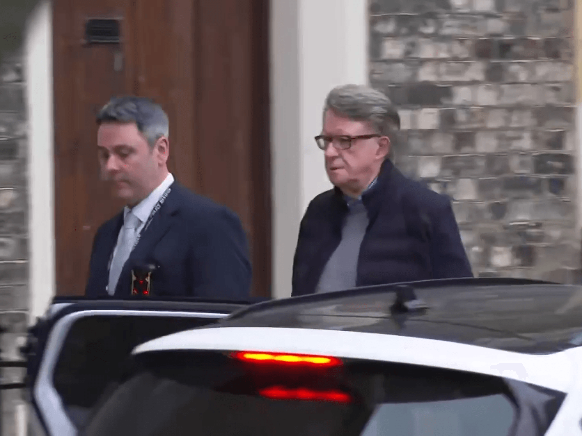 Peter Mandelson arrested as former minister pictured being escorted by police amid Epstein investigation