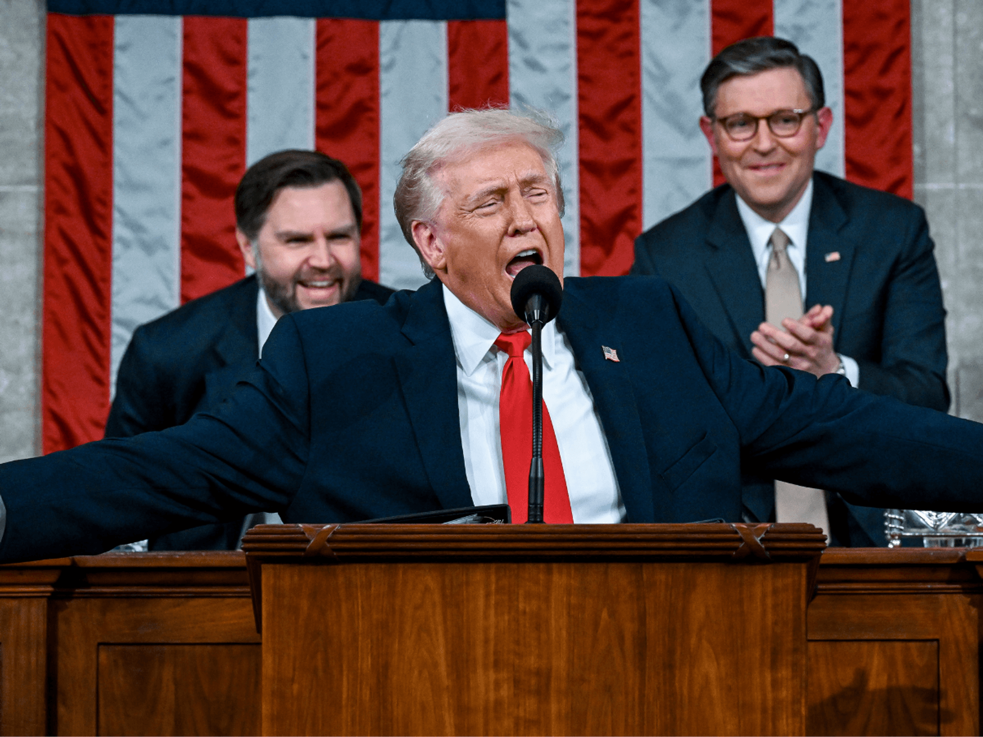 Donald Trump declares 'our nation is back' and hails 'turnaround for the ages' in State of the Un...