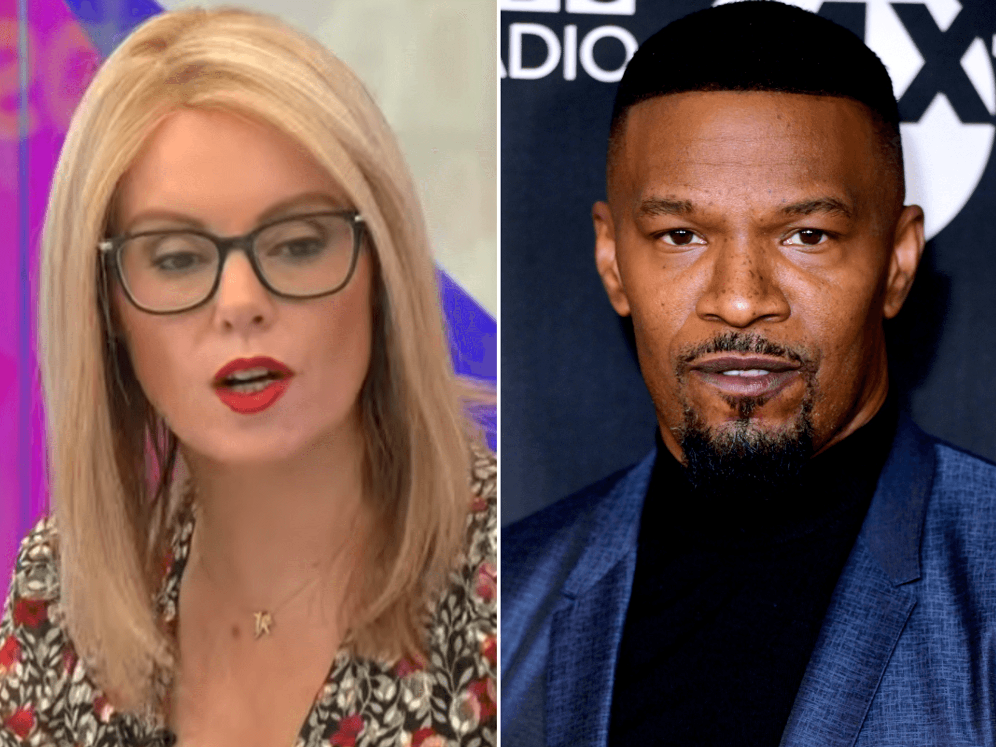 Michelle Dewberry blasts 'thick' Jamie Foxx as she fiercely defends John Davidson over Bafta slur...
