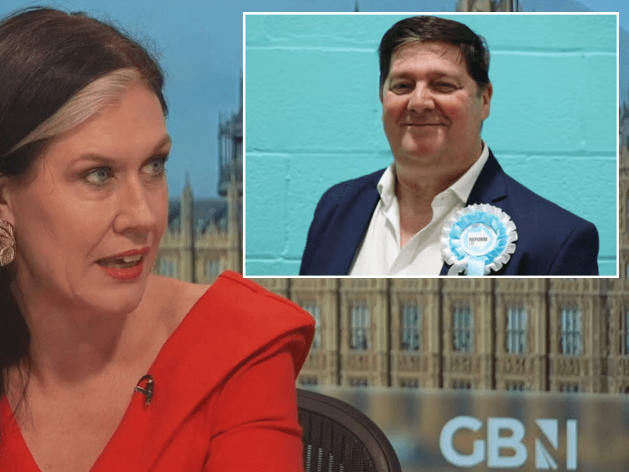 Labour MP Natalie Fleet responds on GB News after Reform UK councillor shared post calling for he...