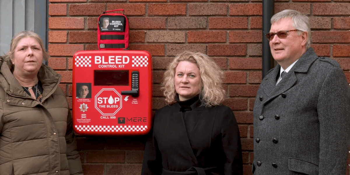 Essex becomes first county in England to install life-saving bleed kits at every fire station Essex becomes first county in England to install life-saving bleed kits at every fire station