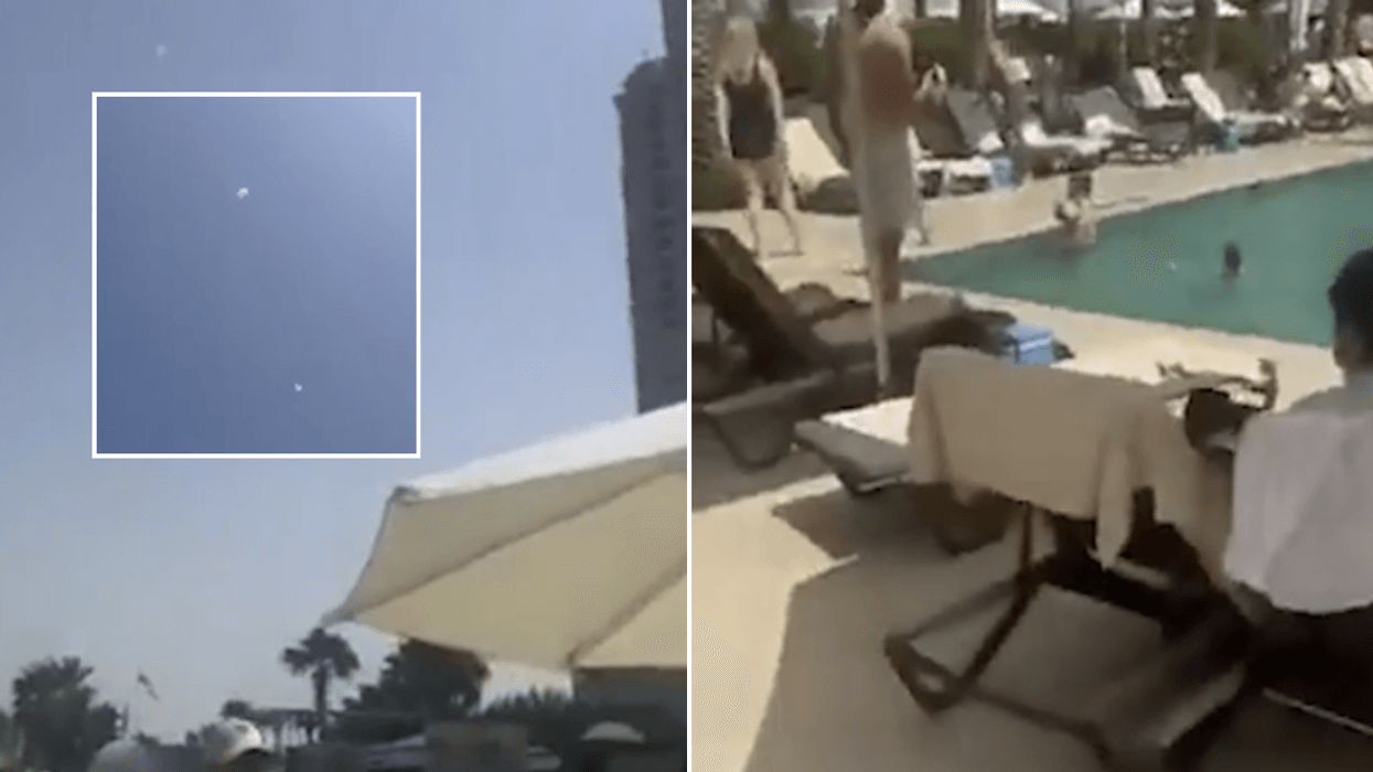 WATCH: Iranian rockets intercepted overhead in ...