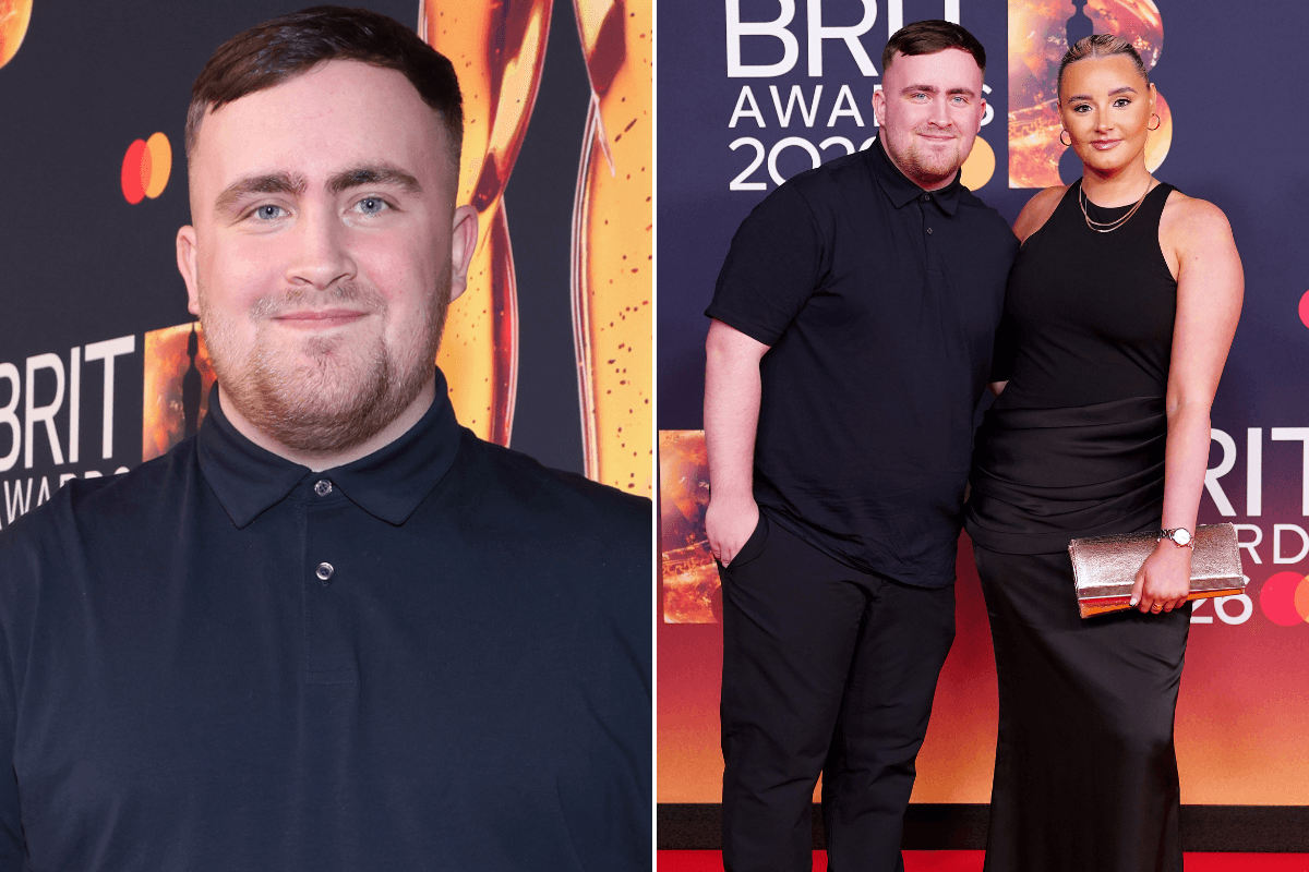Luke Littler snubs the garish red carpet outfits of woke celebs as he dons casual polo with girlfriend on Brits 2026 red carpet
