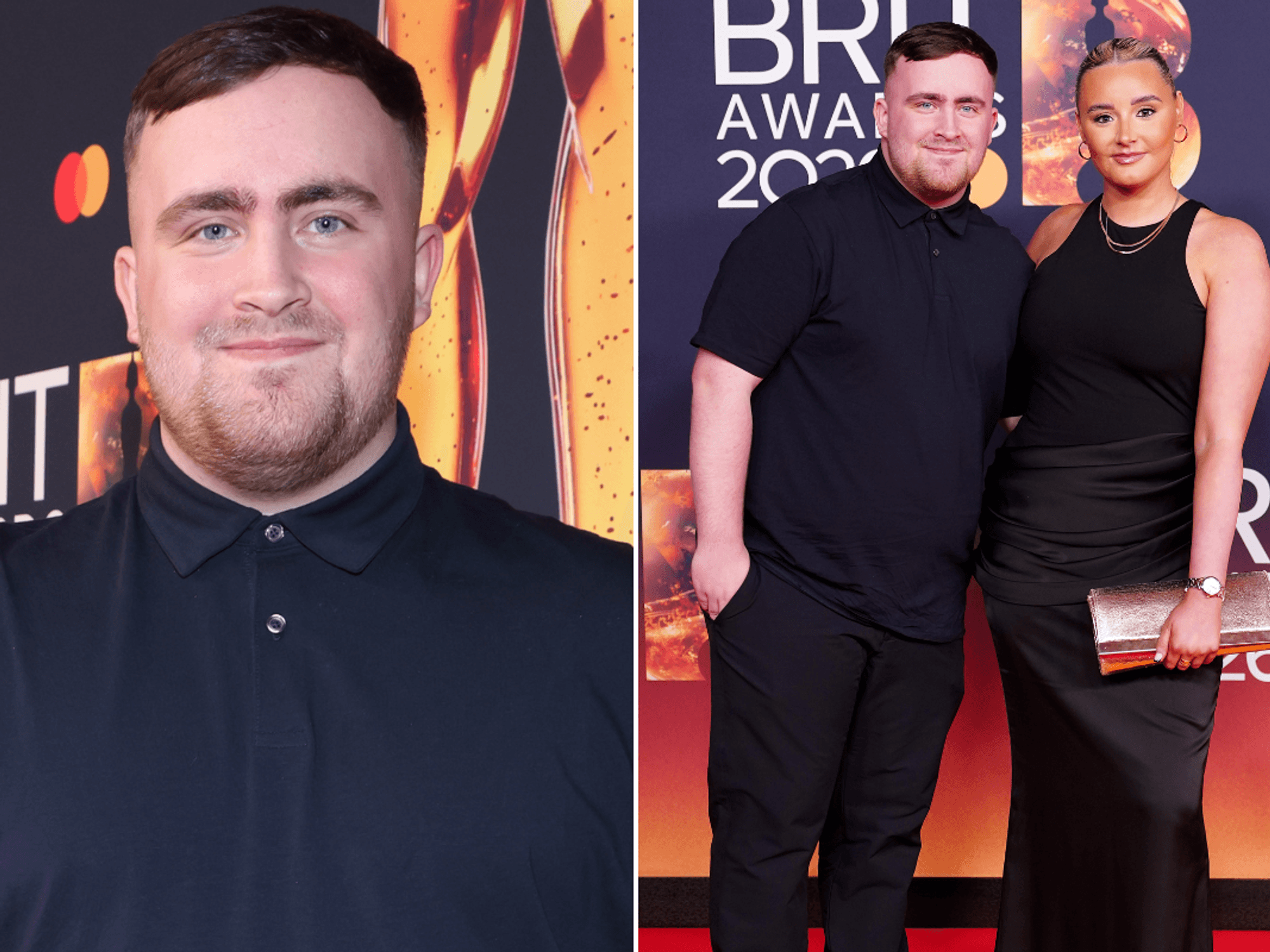 Luke Littler snubs the garish red carpet outfits of woke celebs as he dons casual polo with girlf...