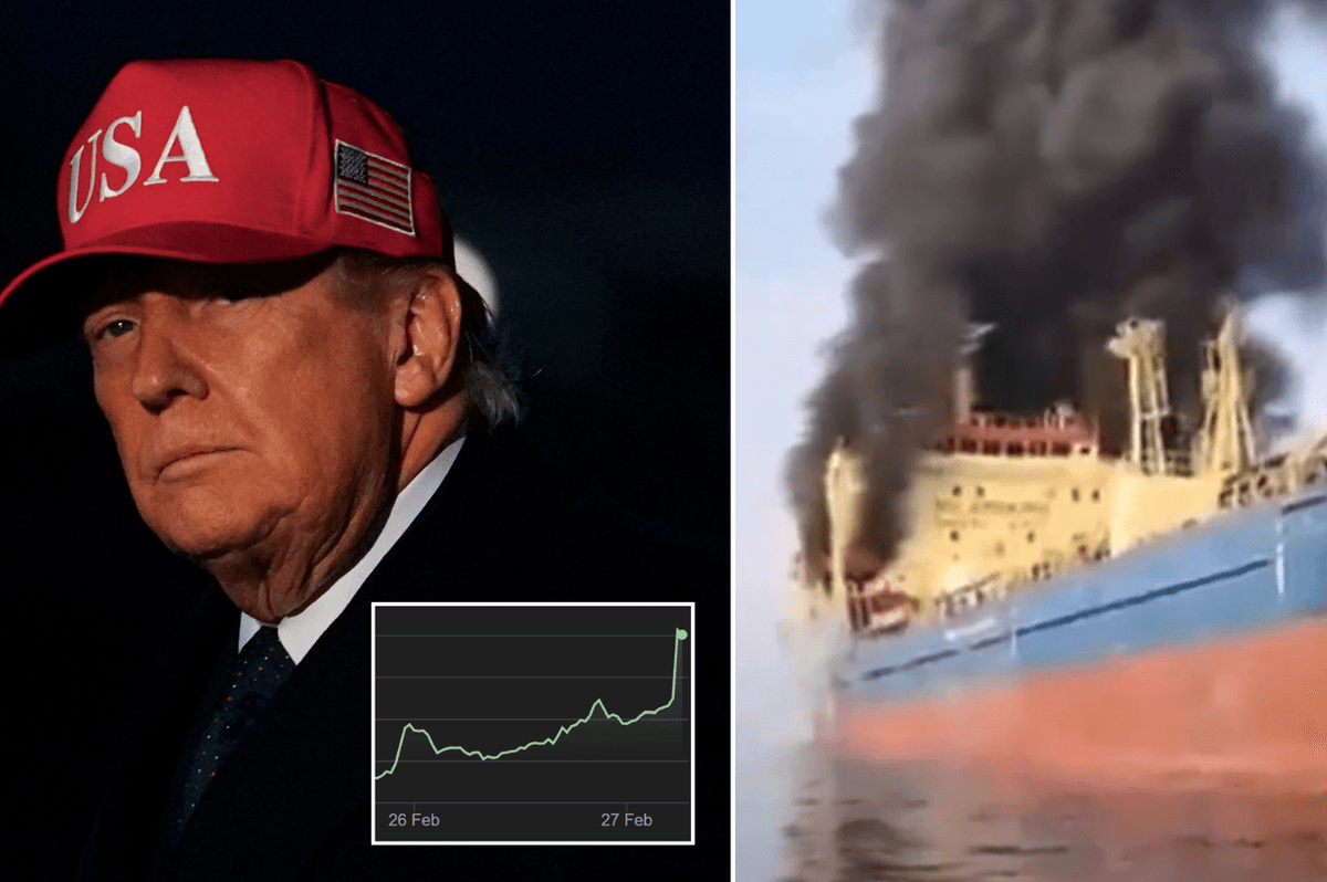 Oil prices skyrocket amid Iran crisis as tankers burn in Strait of Hormuz