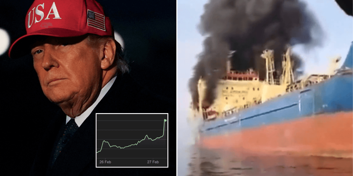 Oil prices skyrocket amid Iran crisis as tankers burn in Strait of Hormuz Oil prices skyrocket amid Iran crisis as tankers burn in Strait of Hormuz