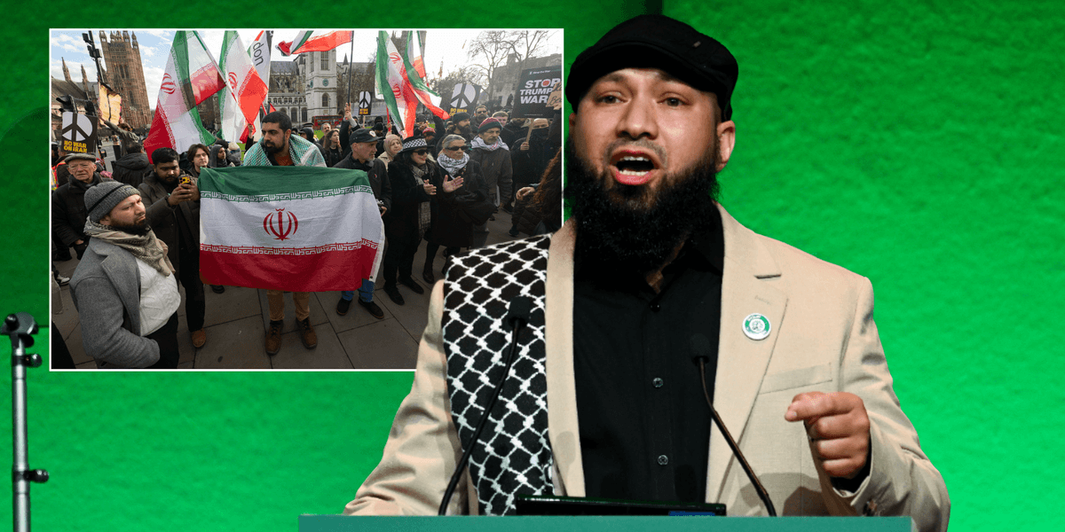 Green Party deputy leader spotted at pro-Tehran demonstration in London Green Party deputy leader spotted at pro-Tehran demonstration in London