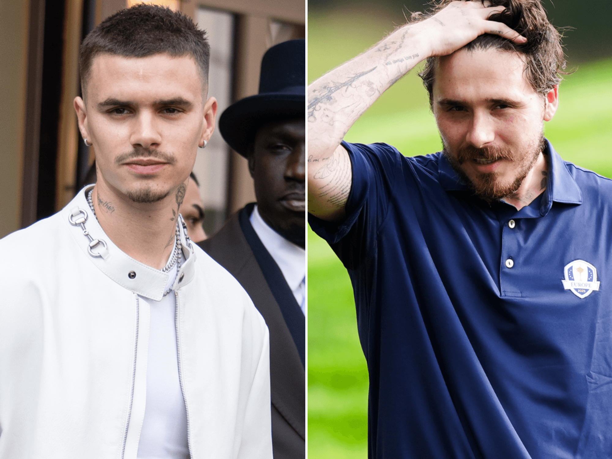 Romeo Beckham puts family feud aside as he joins parents with olive branch to brother Brooklyn de...