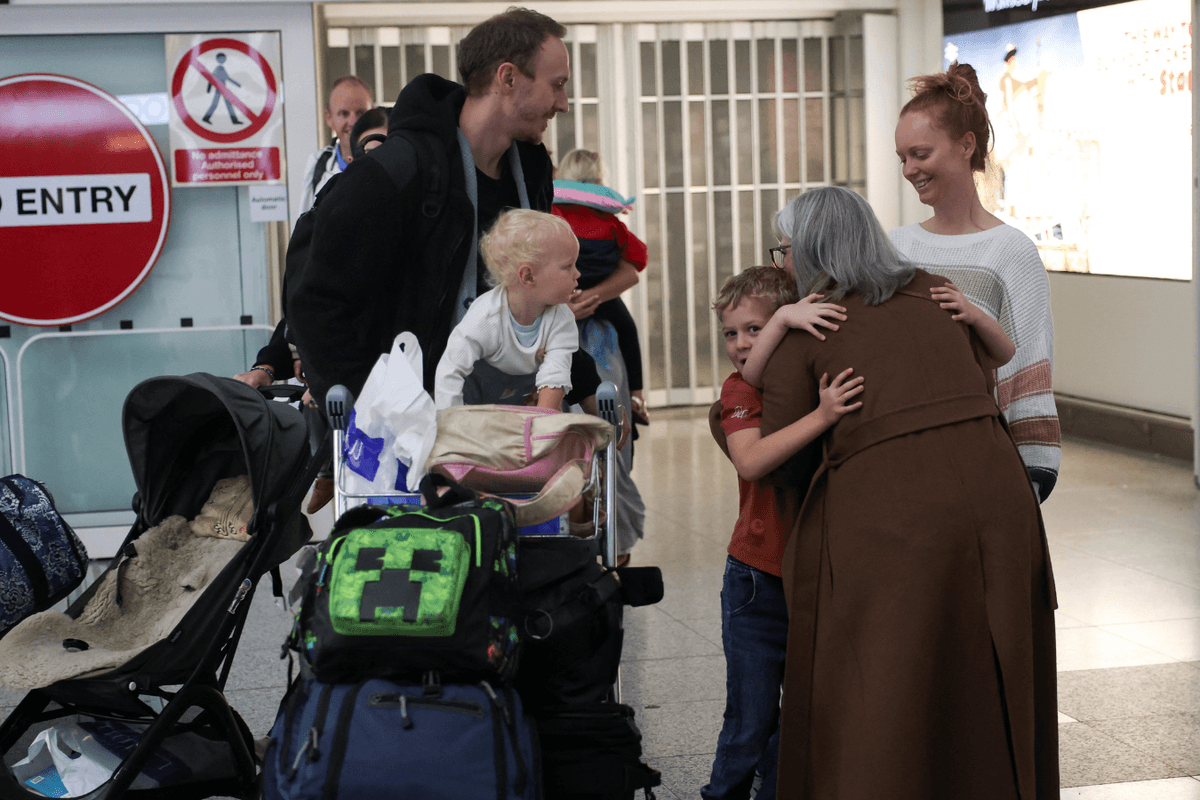 First UK evacuation flight from Middle East lands at Stansted after 24-hour delay