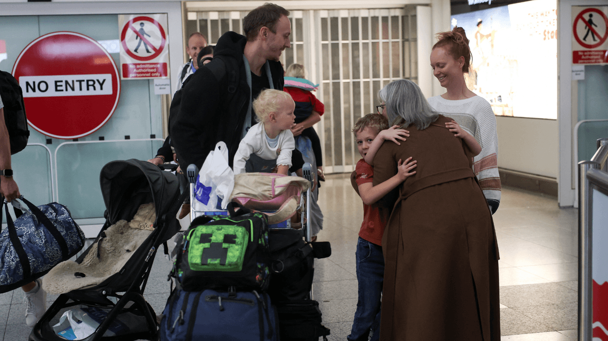 First UK evacuation flight from Middle East lands at Stansted after 24-hour delay