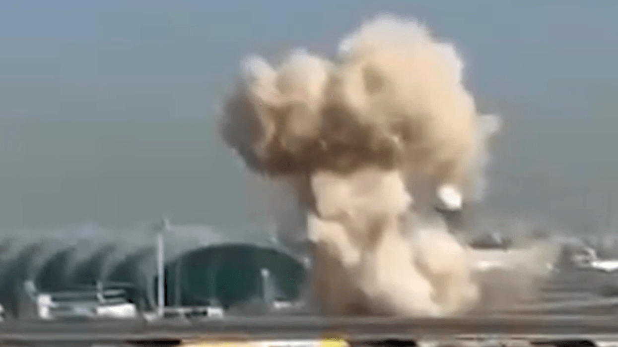 WATCH: Drone hits Dubai International Airport before mammoth plume of smoke rises into sky