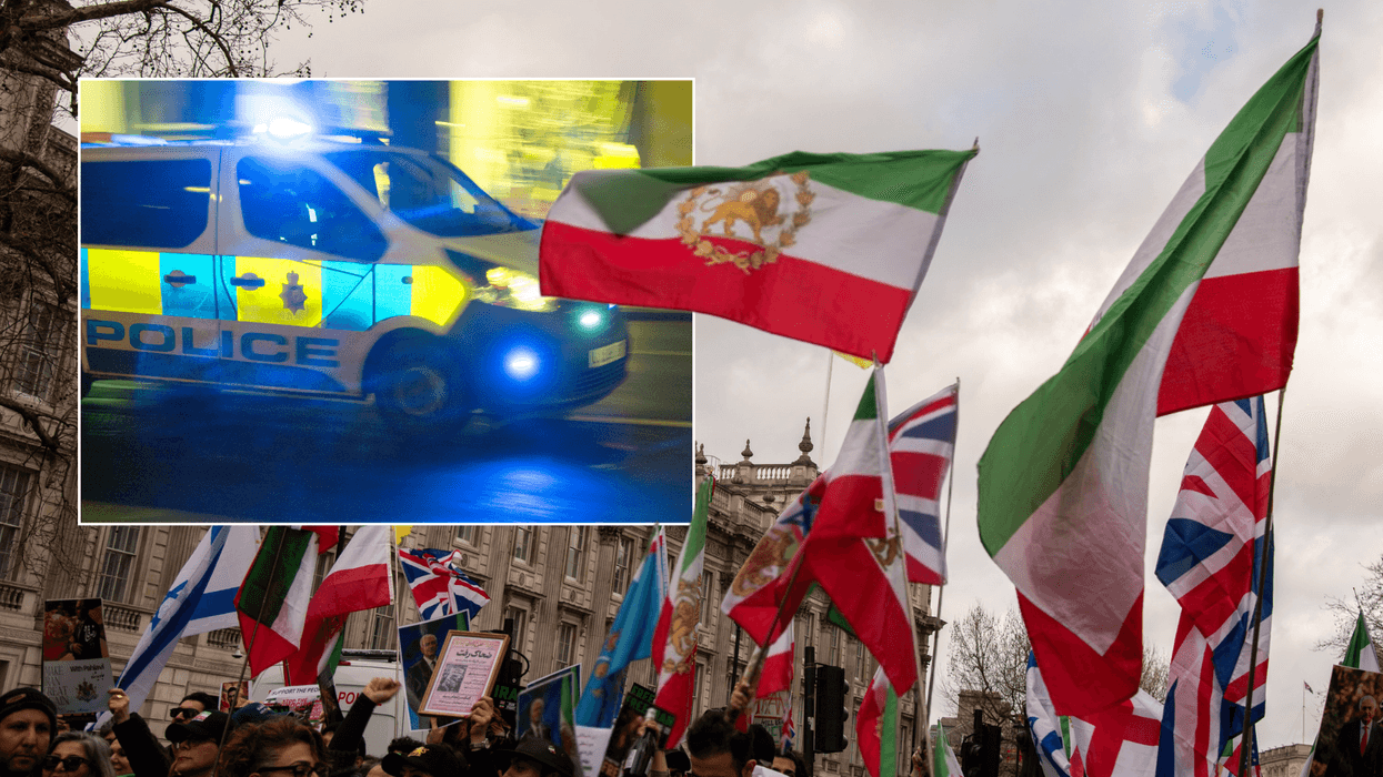 Man arrested in London after 'Iranian anti-regime protester' smashed with bottle