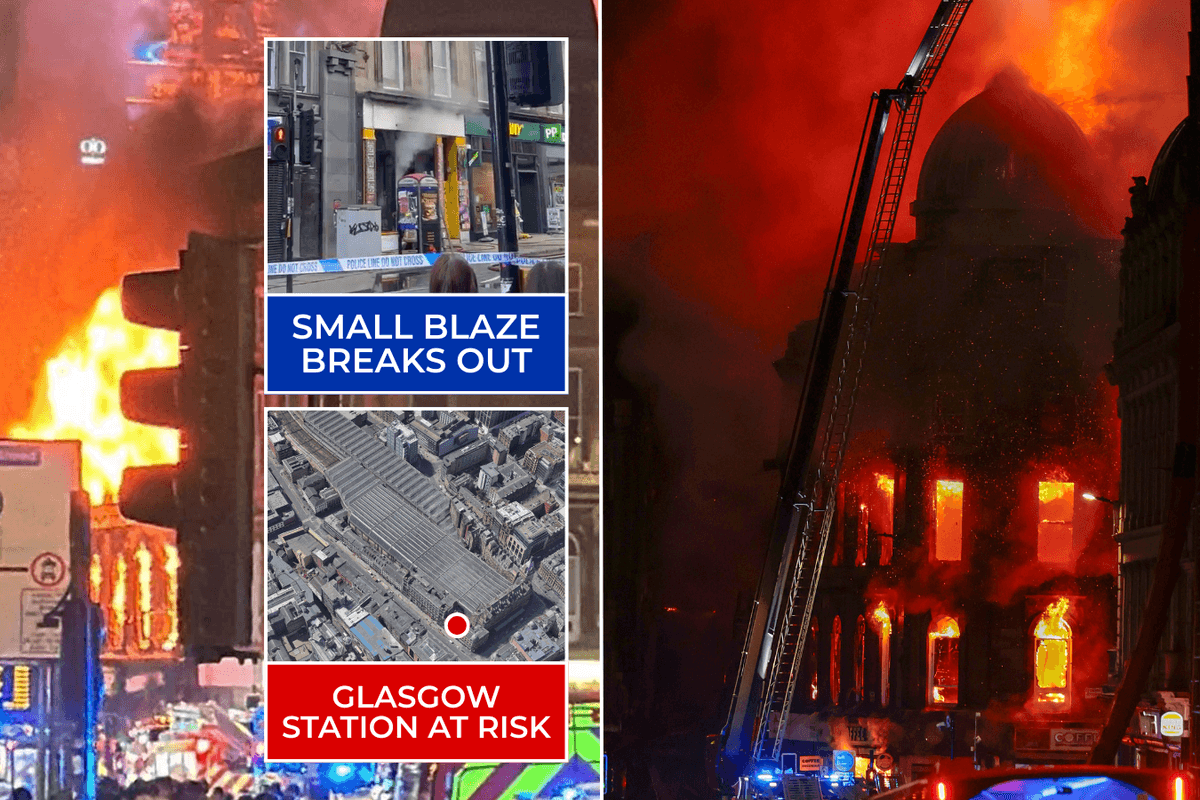 Glasgow Central railway station in peril after devastating fire COLLAPSES city's historic buildings
