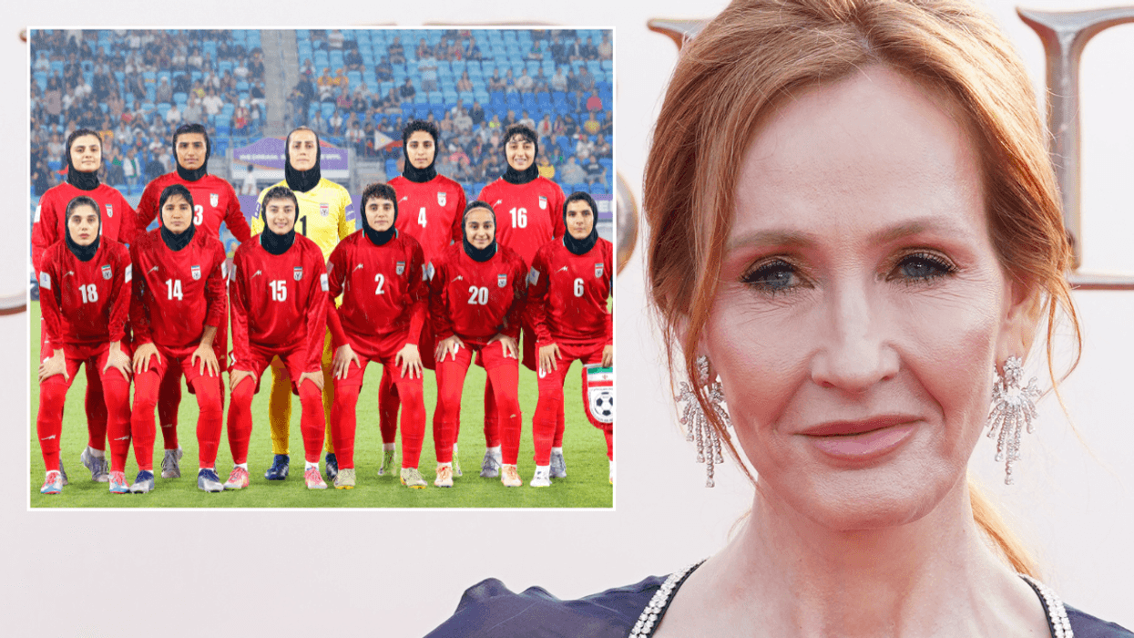 JK Rowling issues urgent plea after Iran women's football team prepare to return home amid national anthem protest
