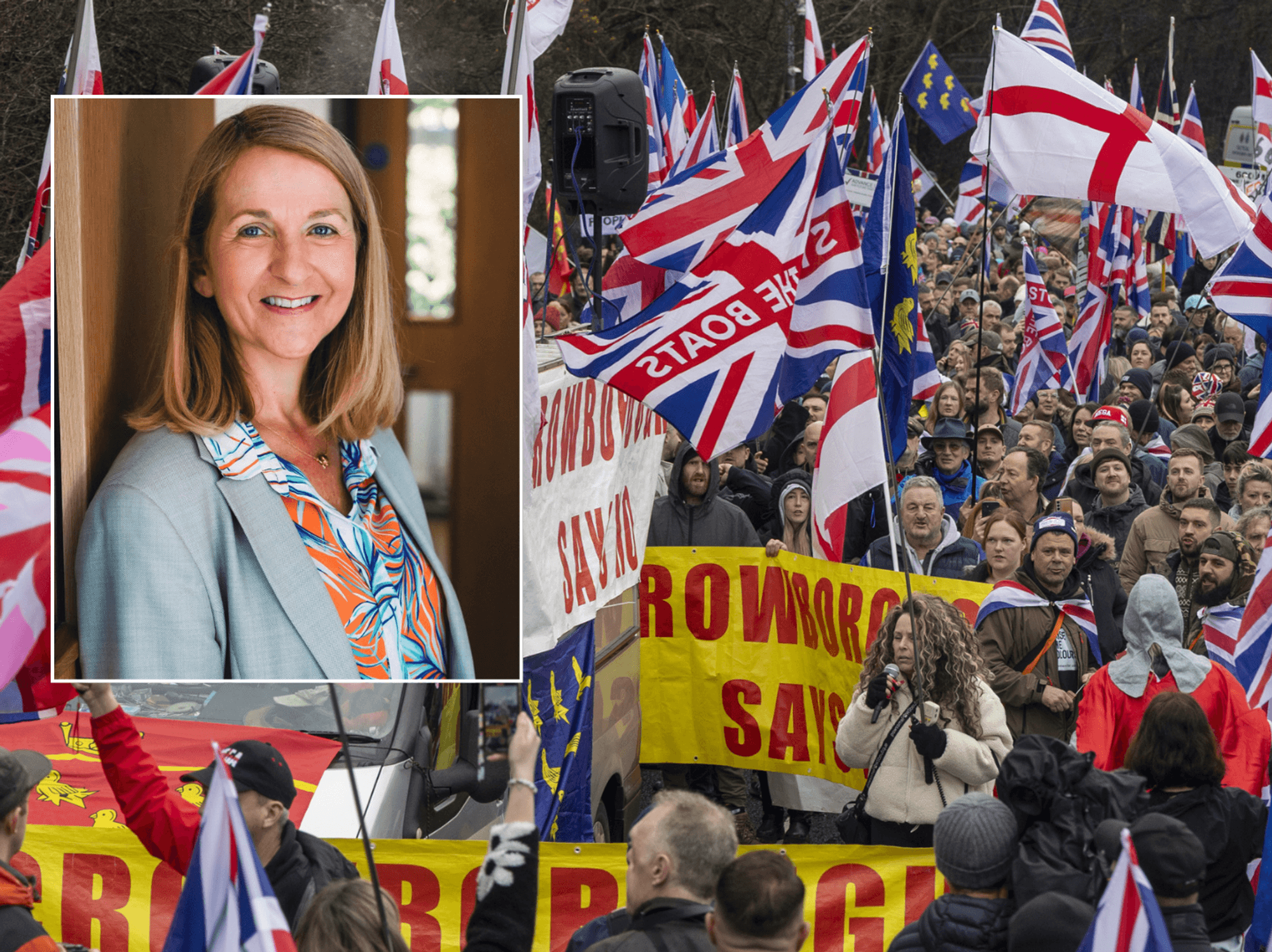 Police chief who attended Crowborough asylum seeker protest threatens legal action after facing '...