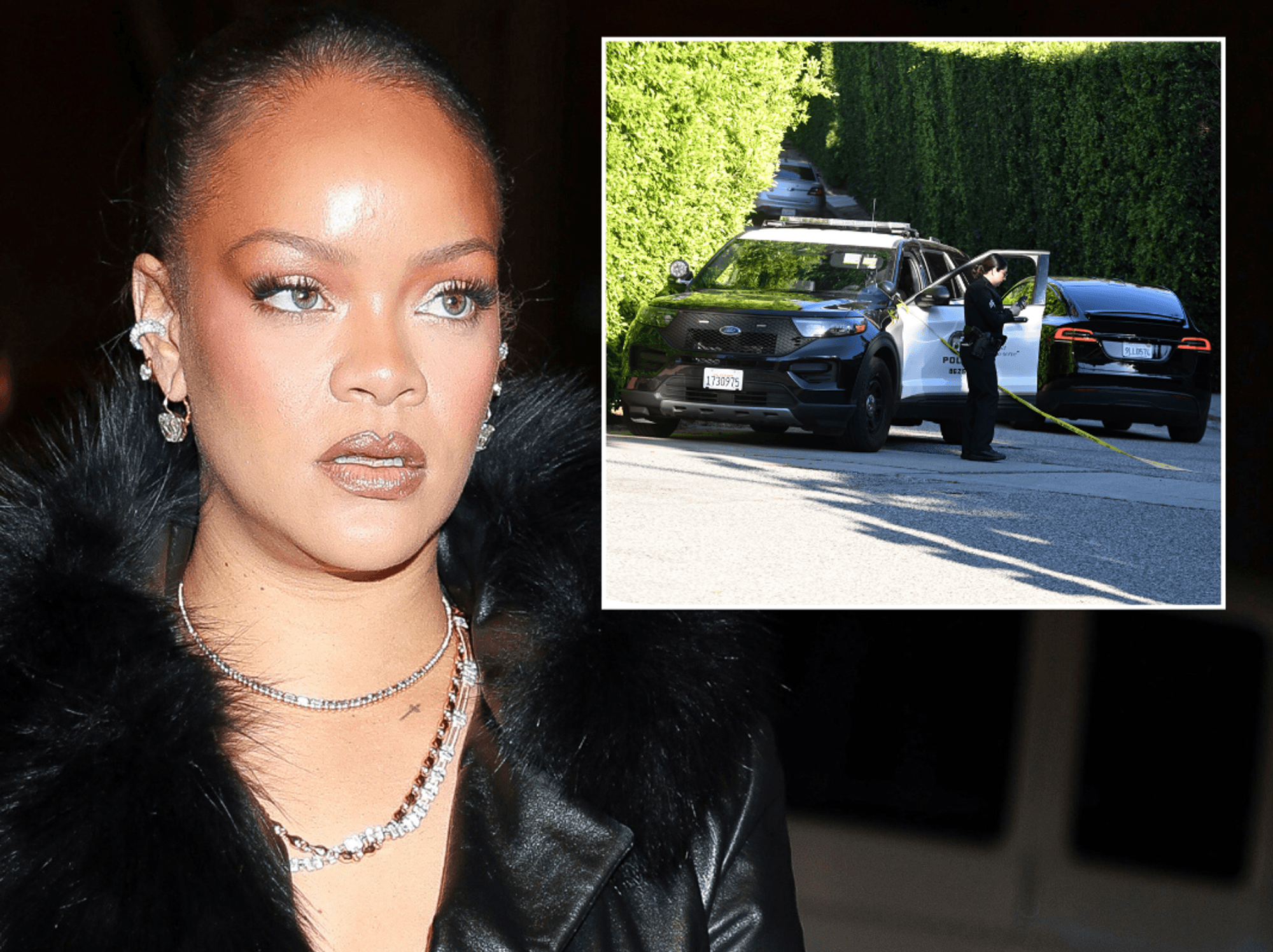 Rihanna leaves Los Angeles on private jet after woman who allegedly shot at singer's house is charged