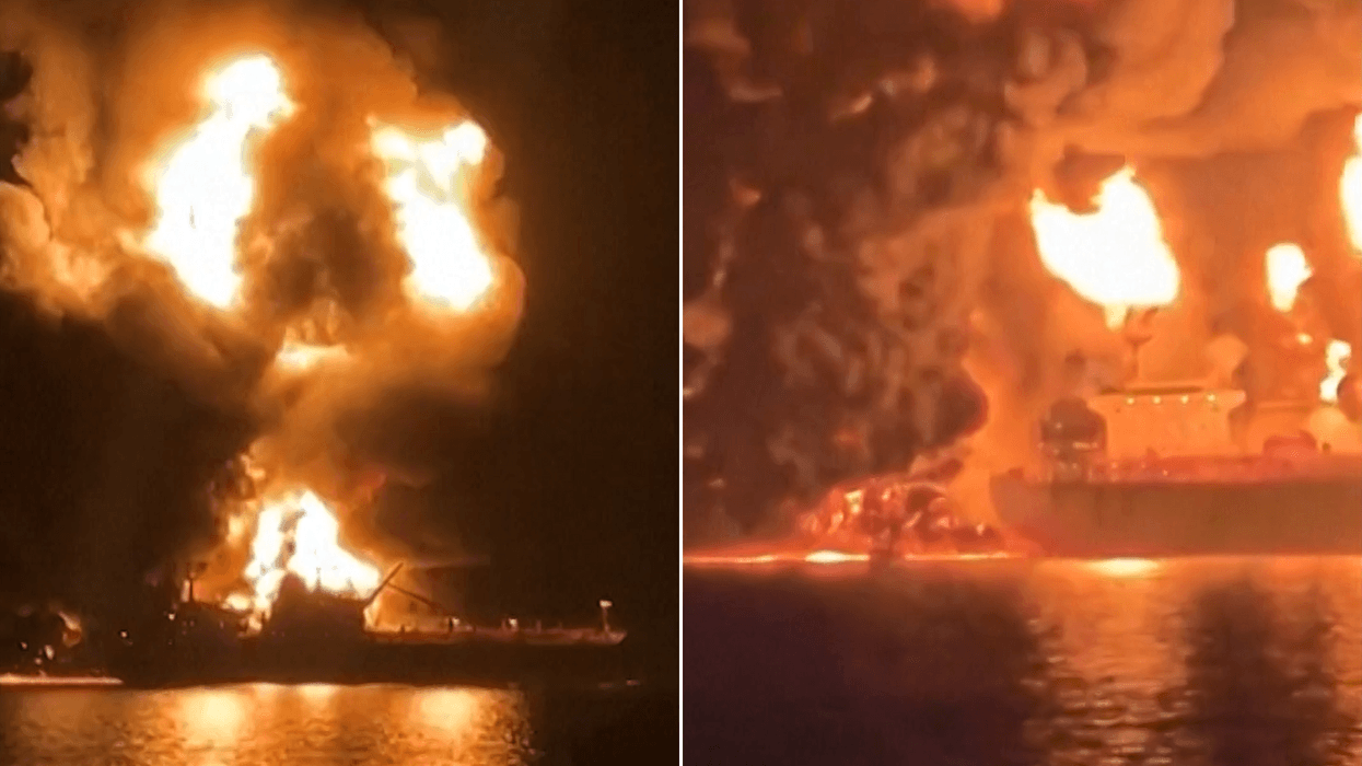 Oil surges past $100 AGAIN as tankers burn in Gulf after deadly Iranian strikes