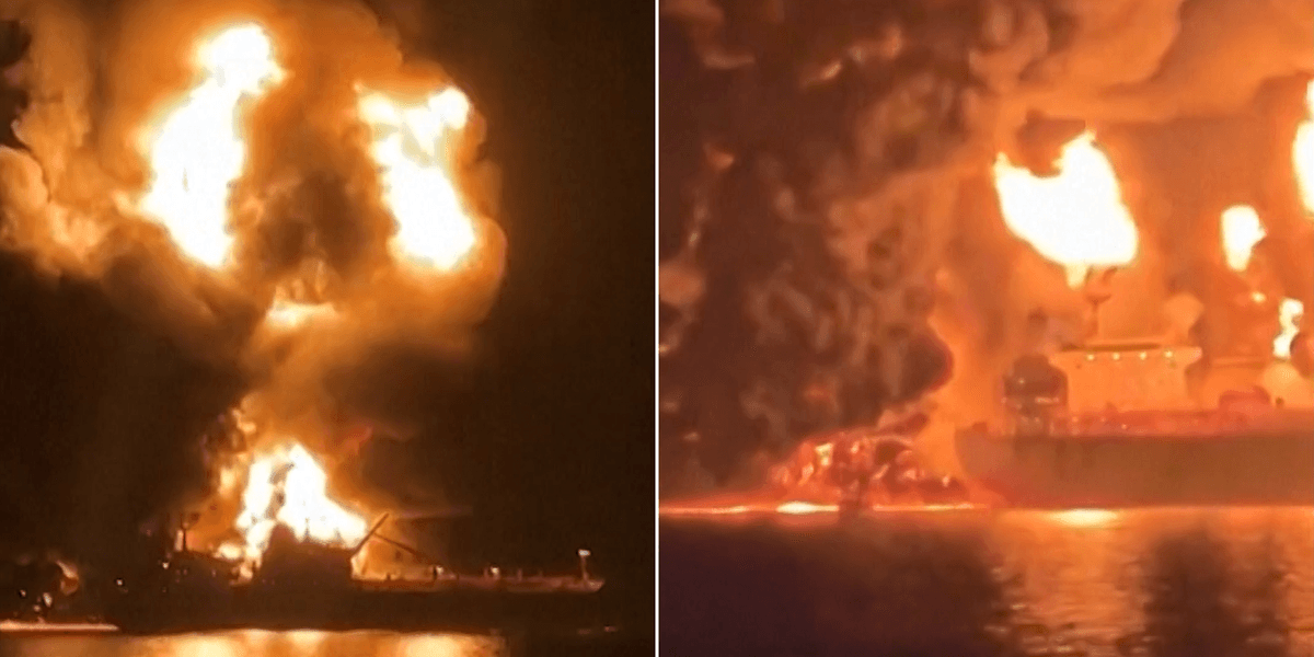 Brent crude surges past 0 once again as tankers burn in Gulf after deadly Iranian strikes Brent crude surges past 0 once again as tankers burn in Gulf after deadly Iranian strikes