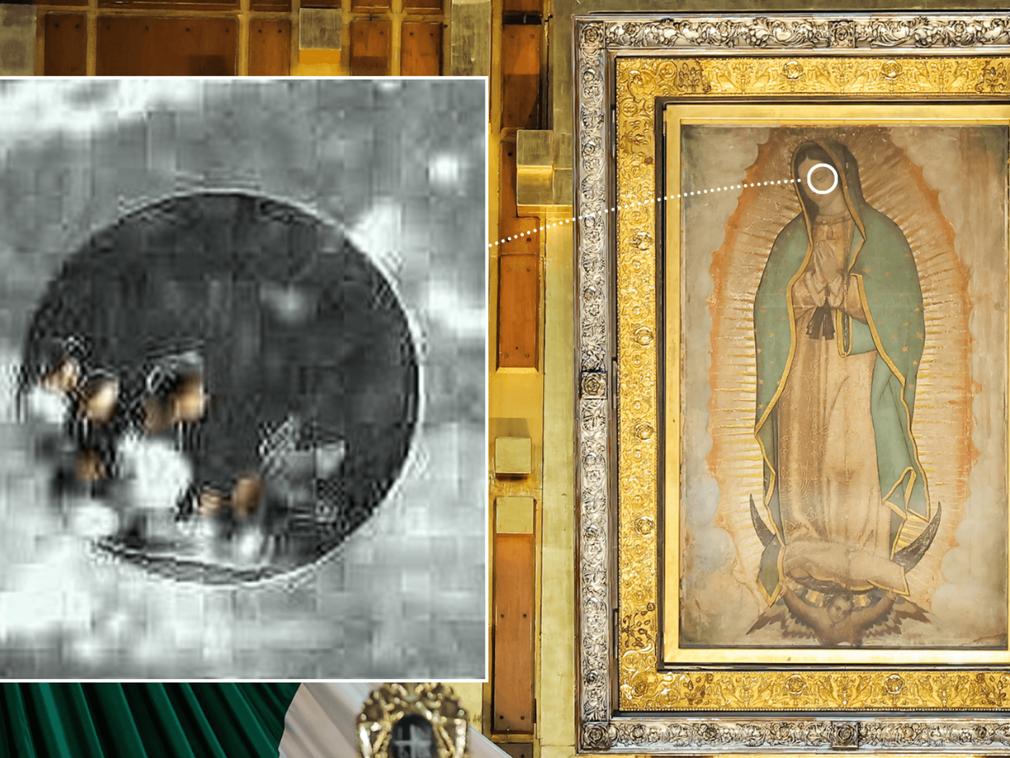 Church researchers discover 'impossible reflection' hidden inside holy relic of Virgin Mary