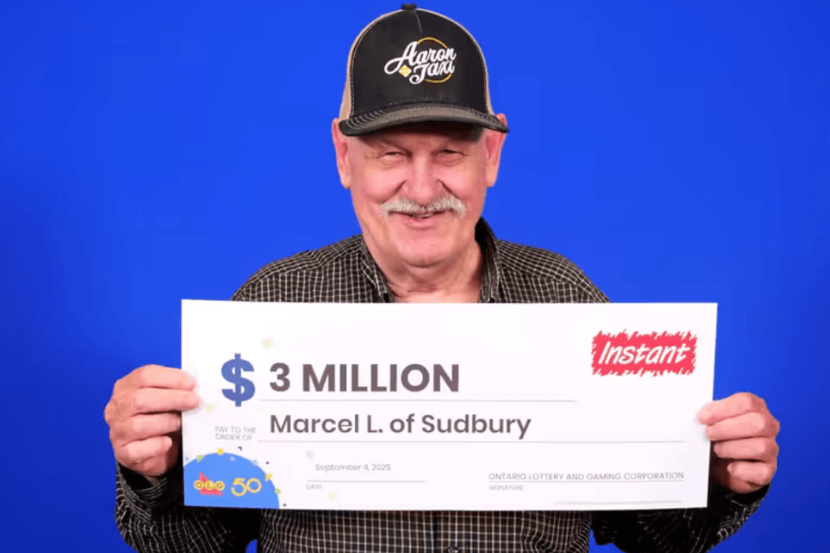 Retired Canadian taxi driver defies extraordinary odds by celebrating THIRD lottery win in a decade