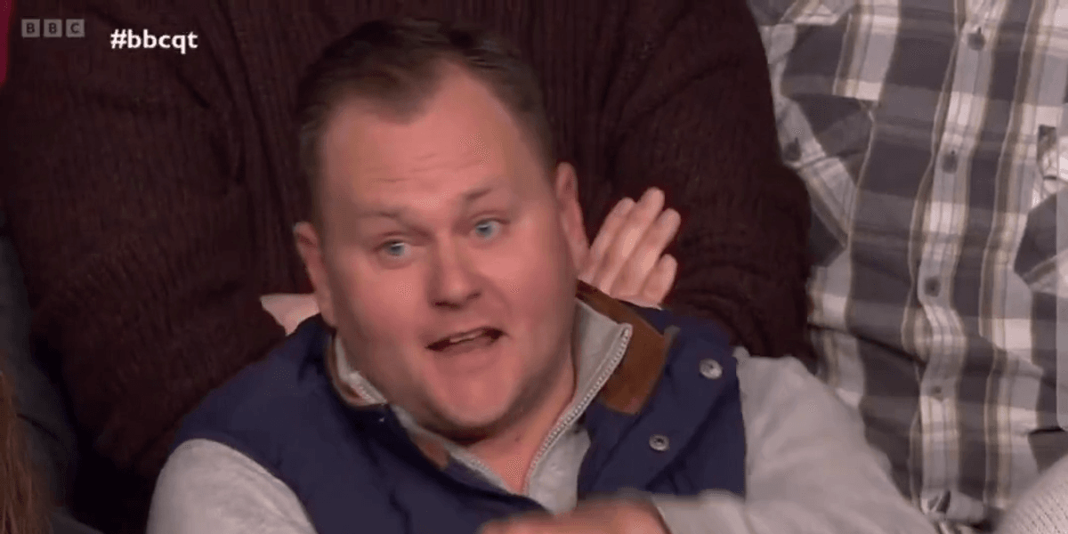 BBC Question Time crowd breaks into applause after audience member warns ‘radical left’ Greens are ‘danger to society’ BBC Question Time crowd breaks into applause after audience member warns ‘radical left’ Greens are ‘danger to society’