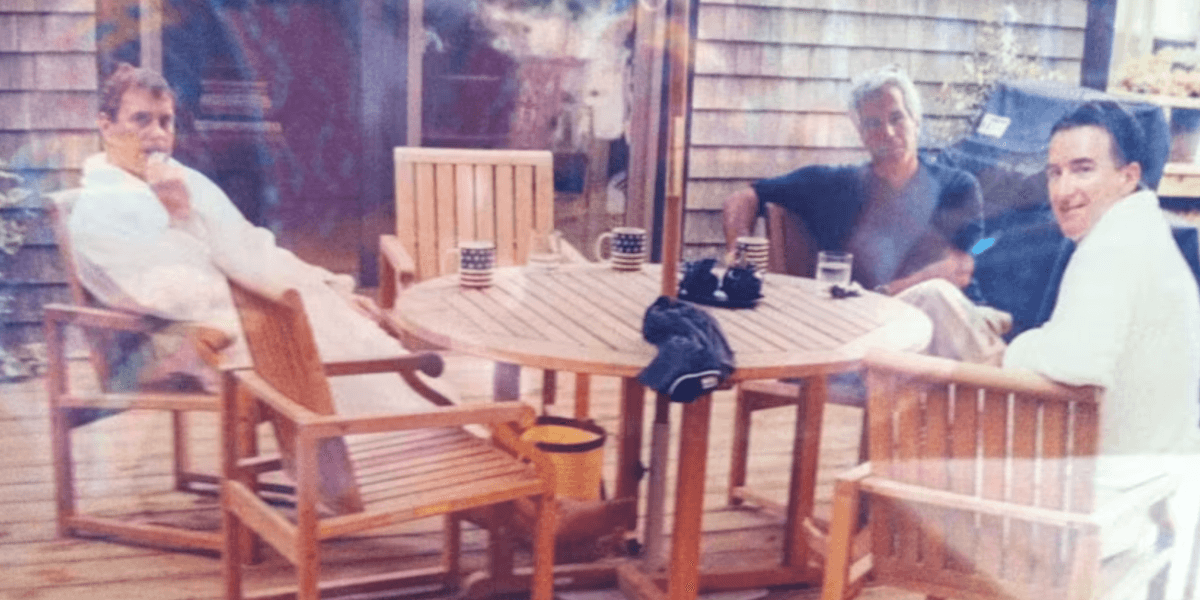 Andrew Mountbatten-Windsor, Lord Mandelson and Jeffrey Epstein’s first known photograph together uncovered Andrew Mountbatten-Windsor, Lord Mandelson and Jeffrey Epstein’s first known photograph together uncovered