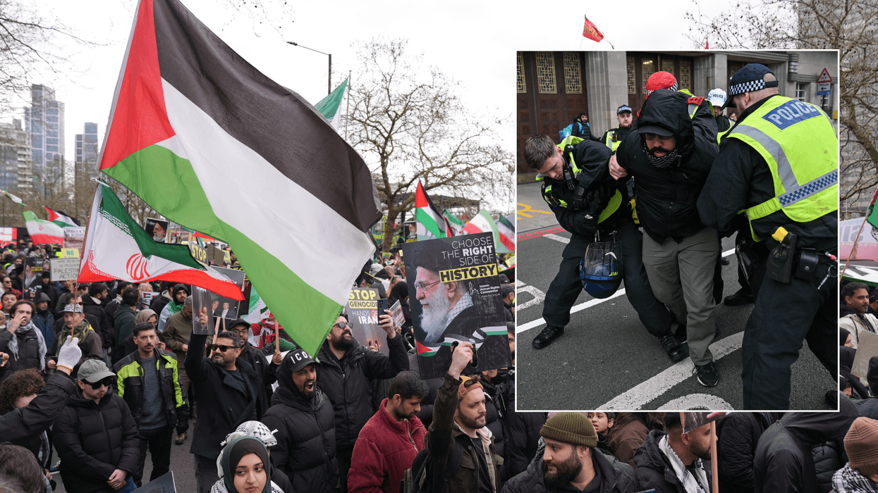 Thousands of pro-regime protesters gather in London for 'hate rally' - Police make arrests