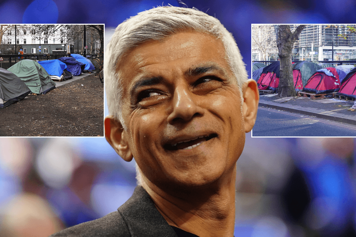 Sadiq Khan CANNOT solve homeless crisis blast Tories as 'migrant tent camps' blight London