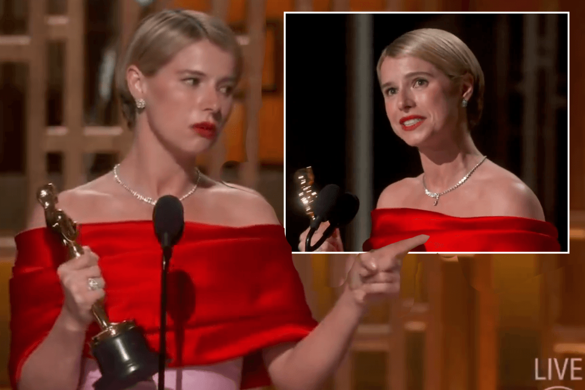 Jessie Buckley applauded for 'defying Hollywood anti-kid agenda' with 'beautiful' motherhood remark in Oscars speech