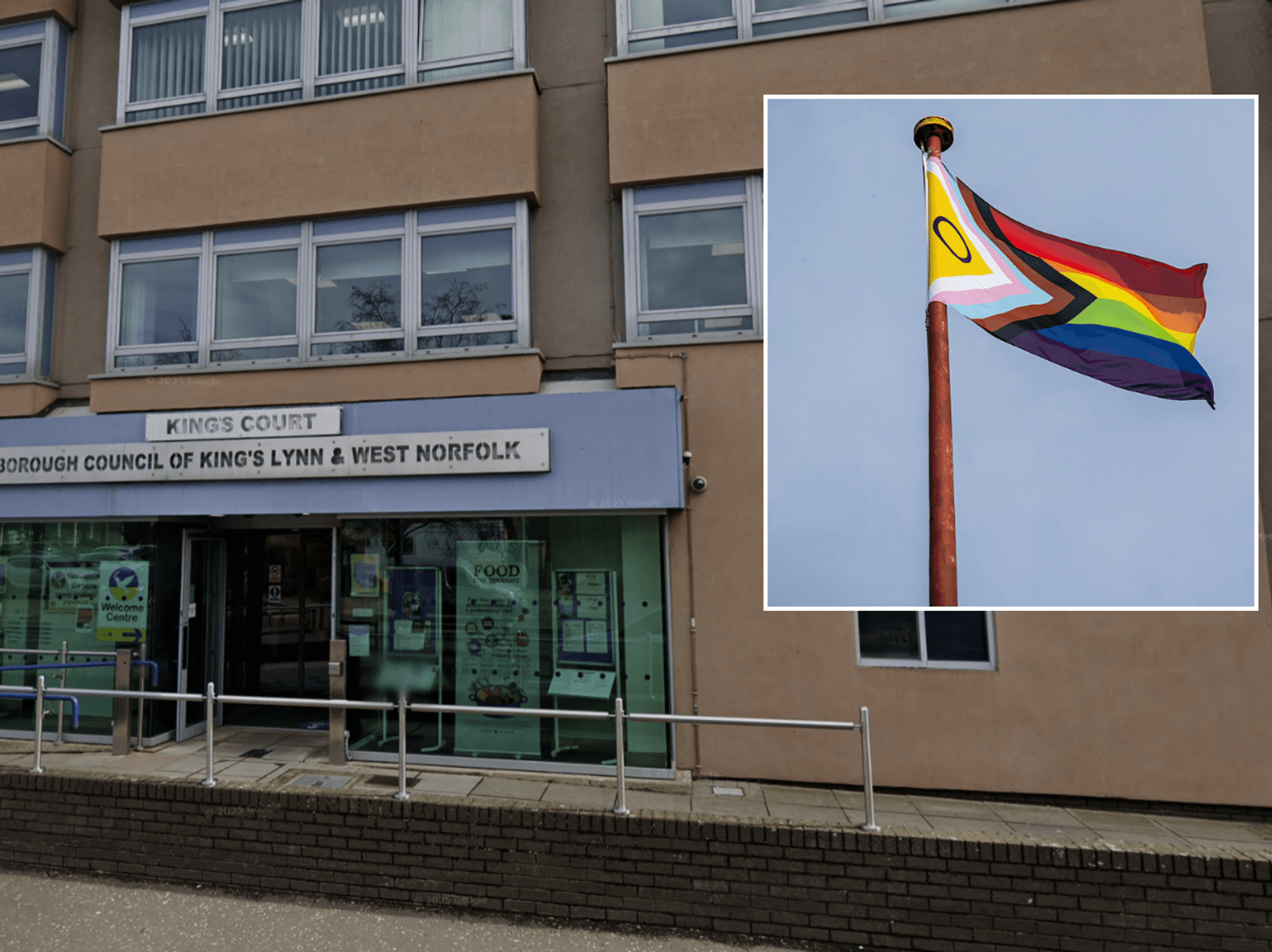 Council row over plans to fly ‘Progress Pride’ flag outside HQ heats up as own councillor lodges ...