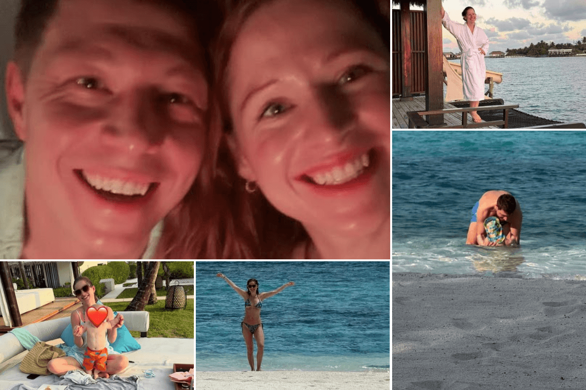 Inside Patrick Christys and Emily Carver's first holiday with baby son George as GB News stars share family photo album