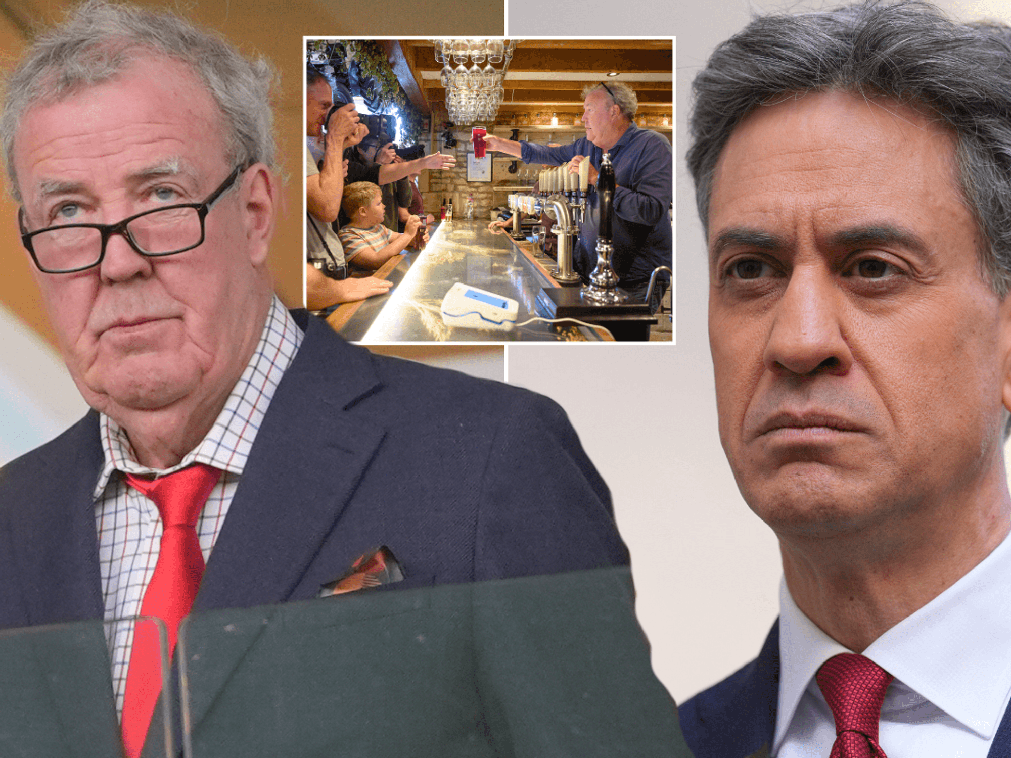 Jeremy Clarkson pulls no punches as he reveals whether he'll serve 'warm beer' in pub after Ed Mi...
