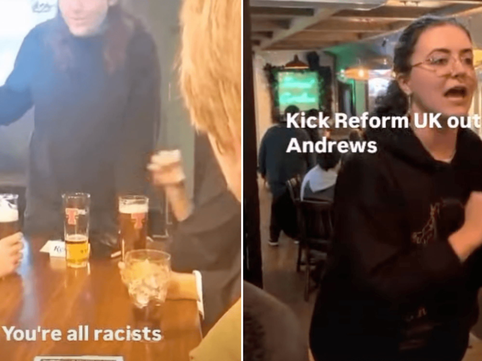 Scottish University urged to act after students berated Reform UK supporters at pub social