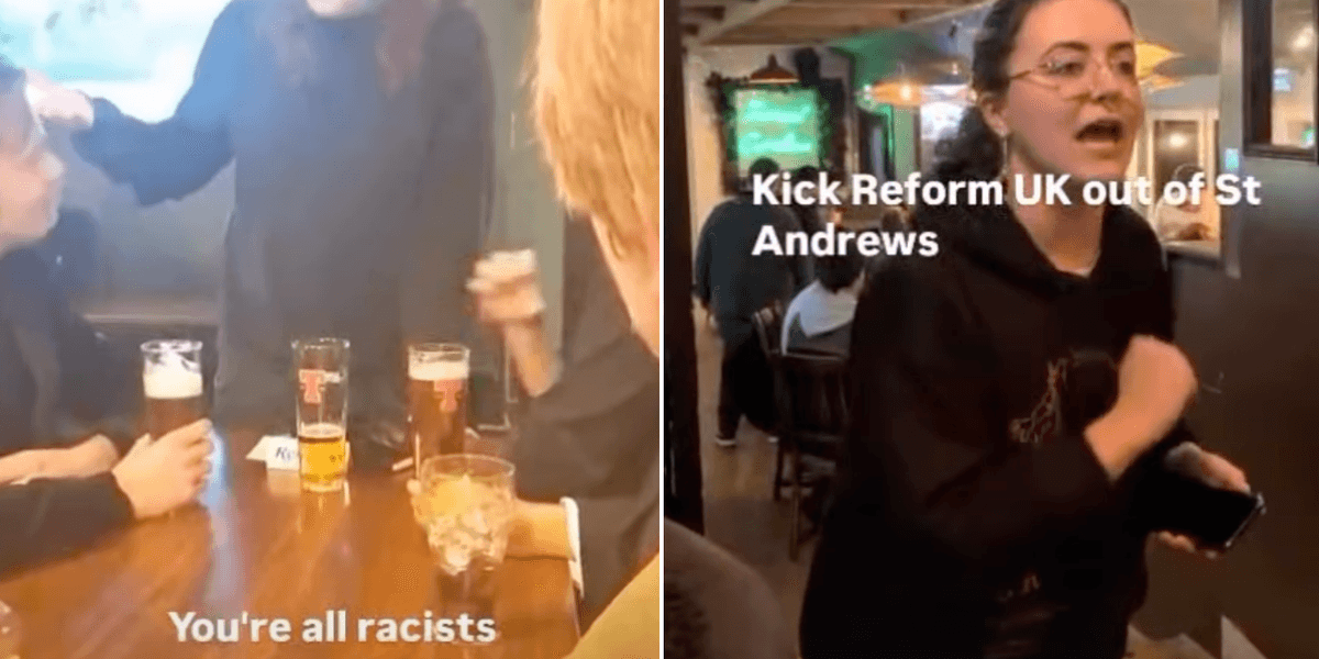 St Andrews University told to act after students berated Reform UK supporters at pub social St Andrews University told to act after students berated Reform UK supporters at pub social