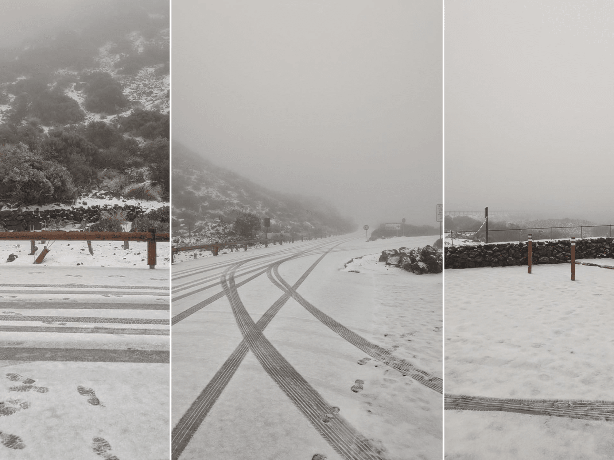 British tourist hotspot hit with SNOW as Storm Therese batters Spain