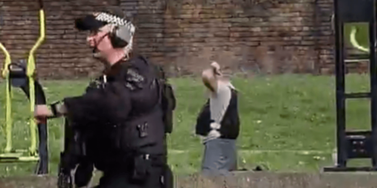 armed police swarm to park after man seen wearing ‘suicide vest’… but the reality is not what it seems armed police swarm to park after man seen wearing ‘suicide vest’… but the reality is not what it seems