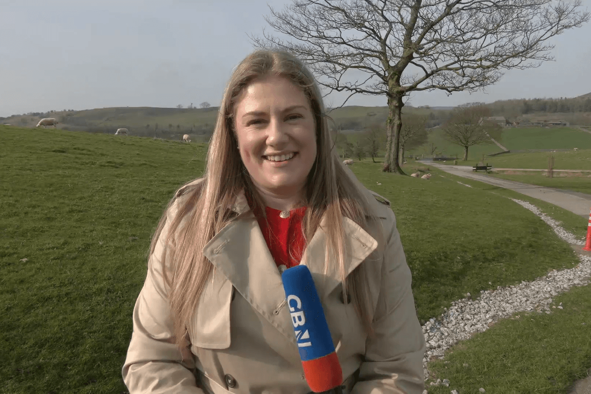 WATCH: Anna Riley reports alongside adorable lambs on Spring Equinox - 'The picture of Spring!'